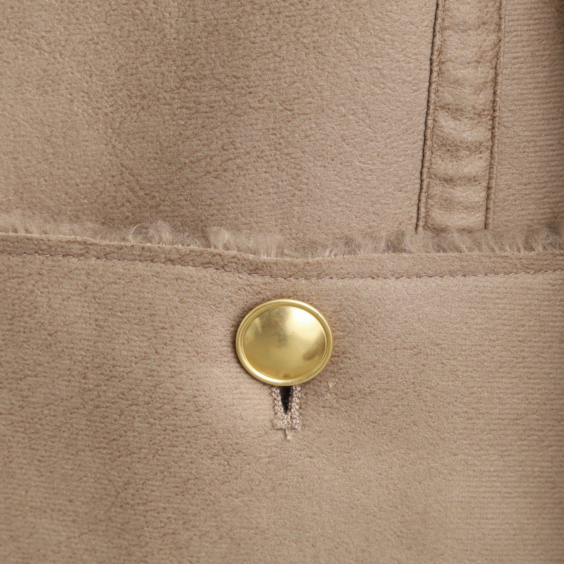 grove「フェイクムートンボアジャケット」|ノーカラーコート|