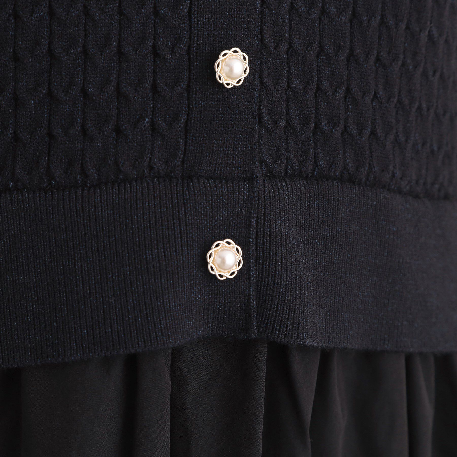 grove「ケーブルニットドッキングワンピース」|ワンピース|