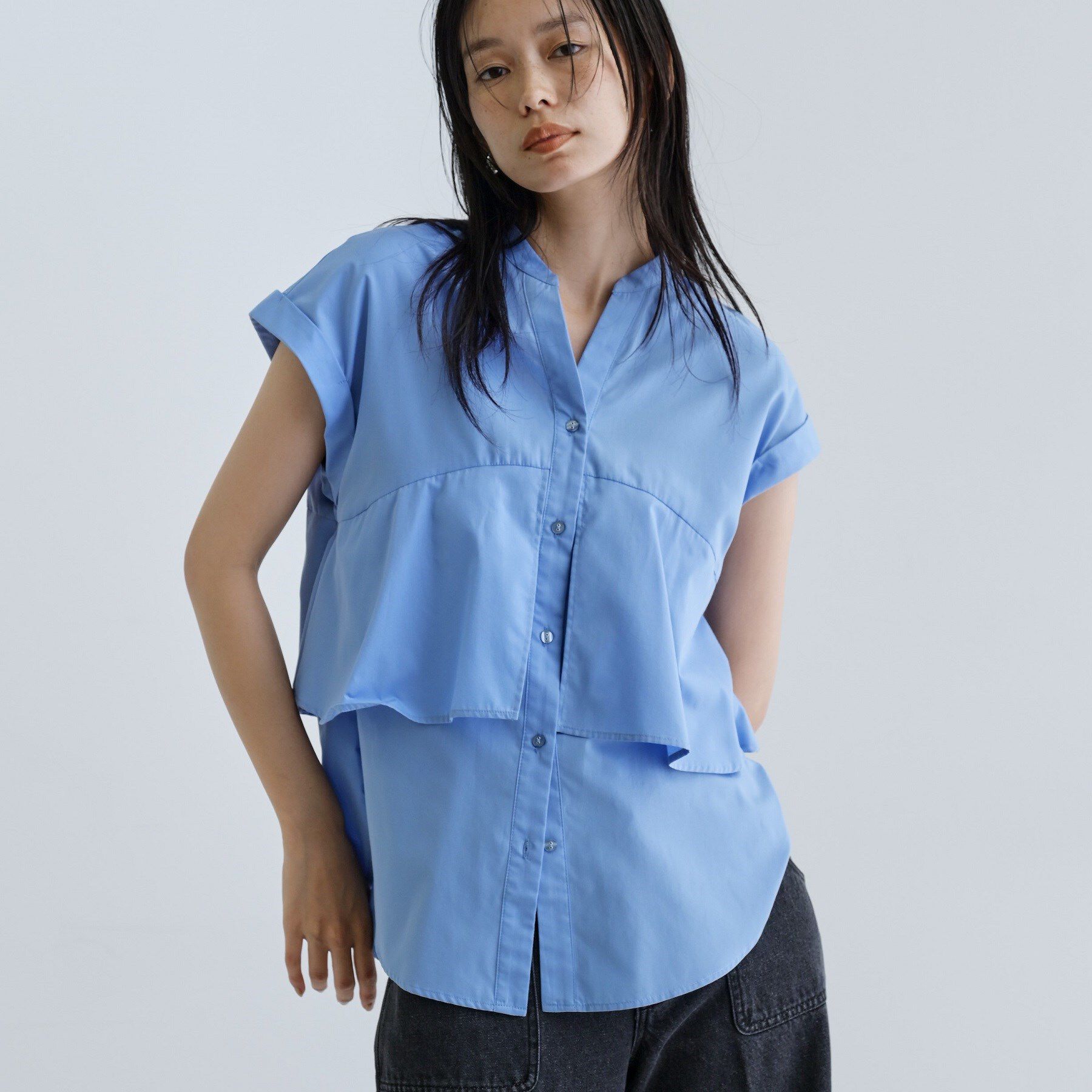 GALLEST「2WAYペプラムシャツ」|シャツ・ブラウス|