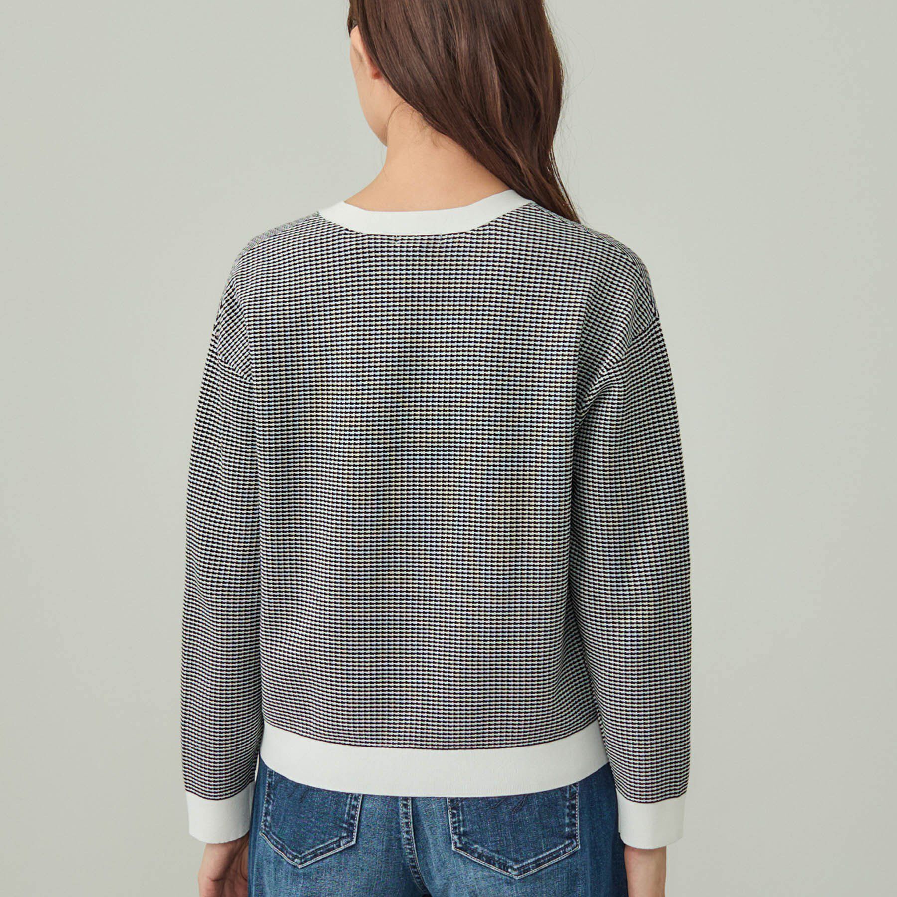 INDIVI「【軽く羽織れる/洗える】ジャケット風カーディガン」|カーディガン|