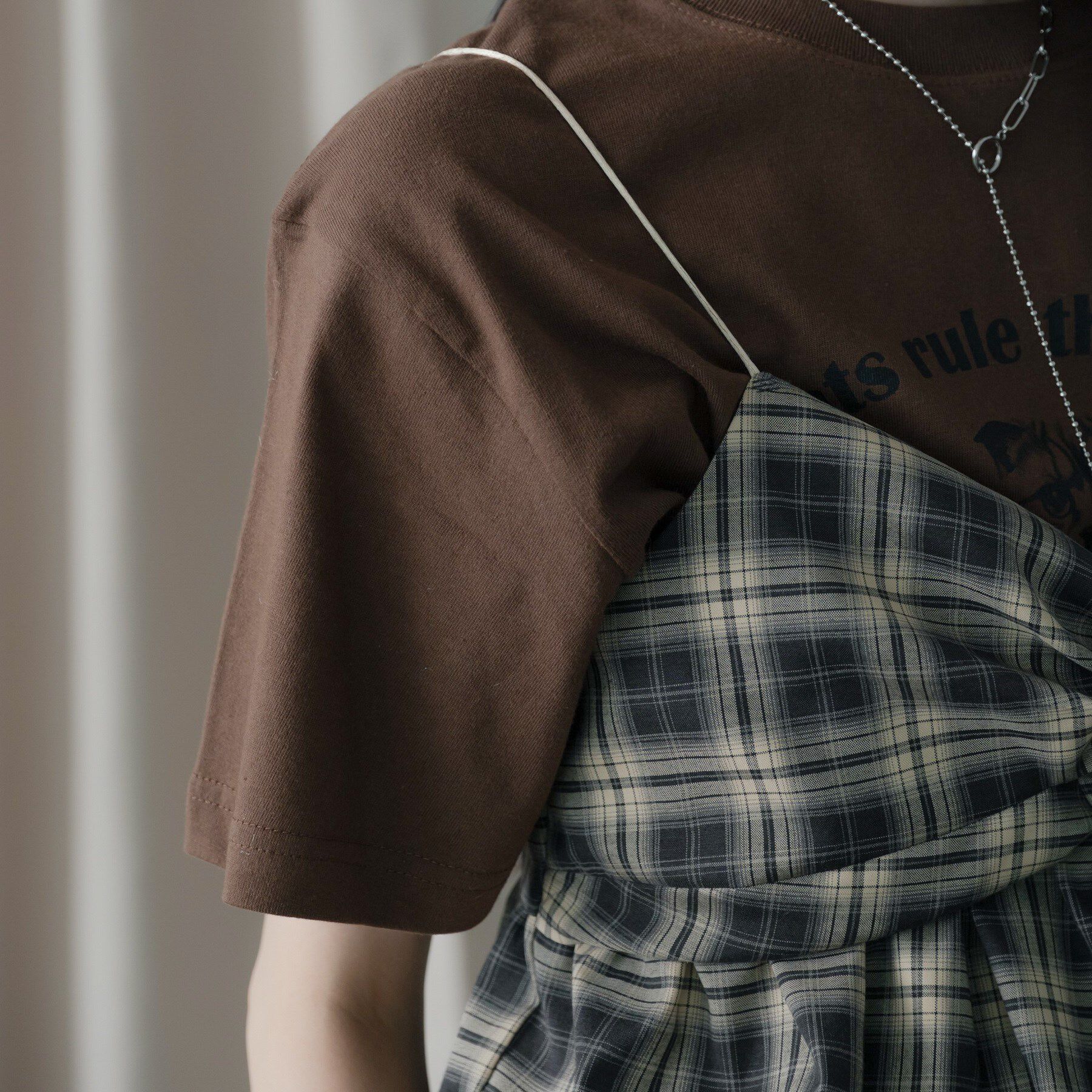 GALLEST「オンブレチェックビスチェ」|キャミソール|