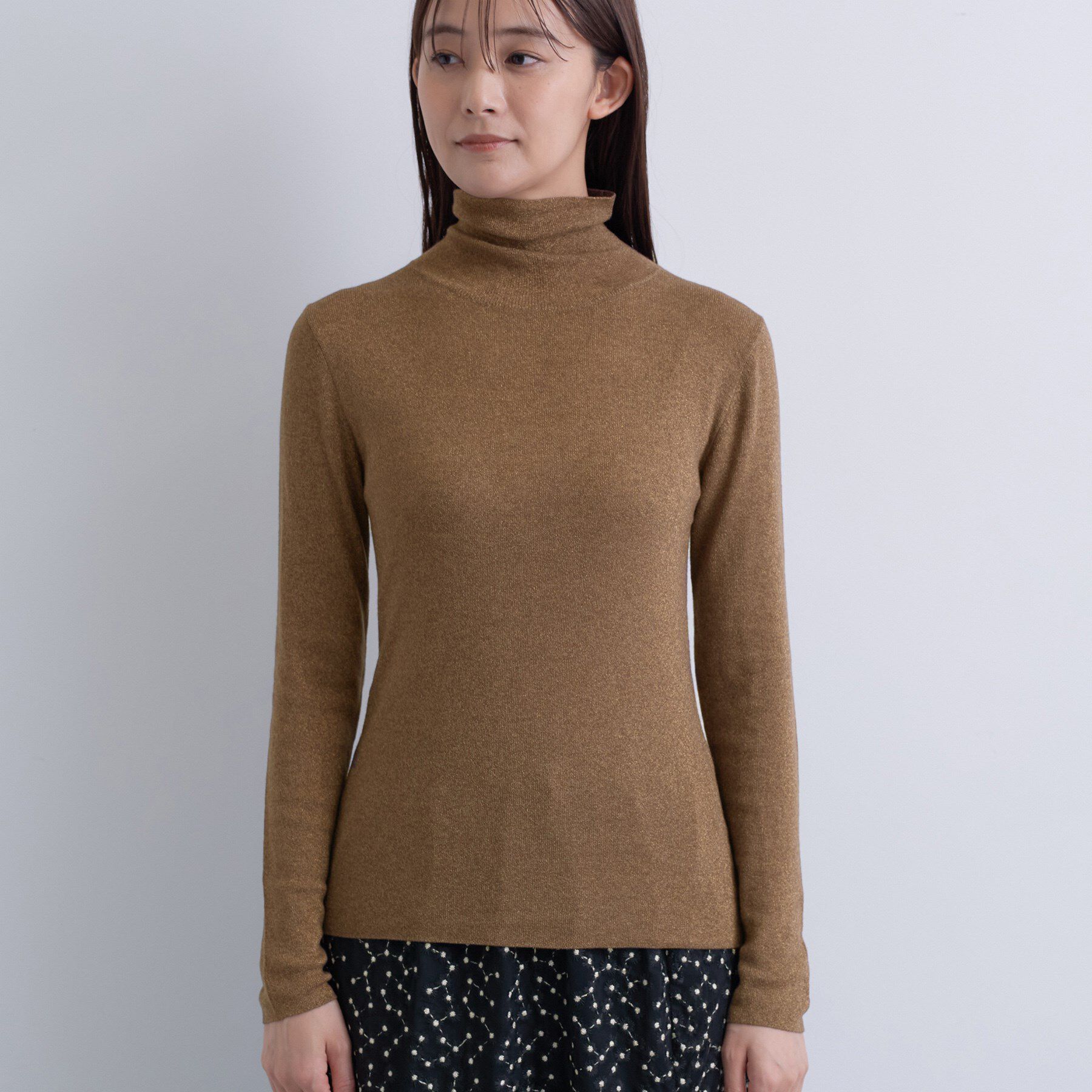 INDIVI「【洗える／薄手／ラメ】シアーラメニット」|ニット・セーター|