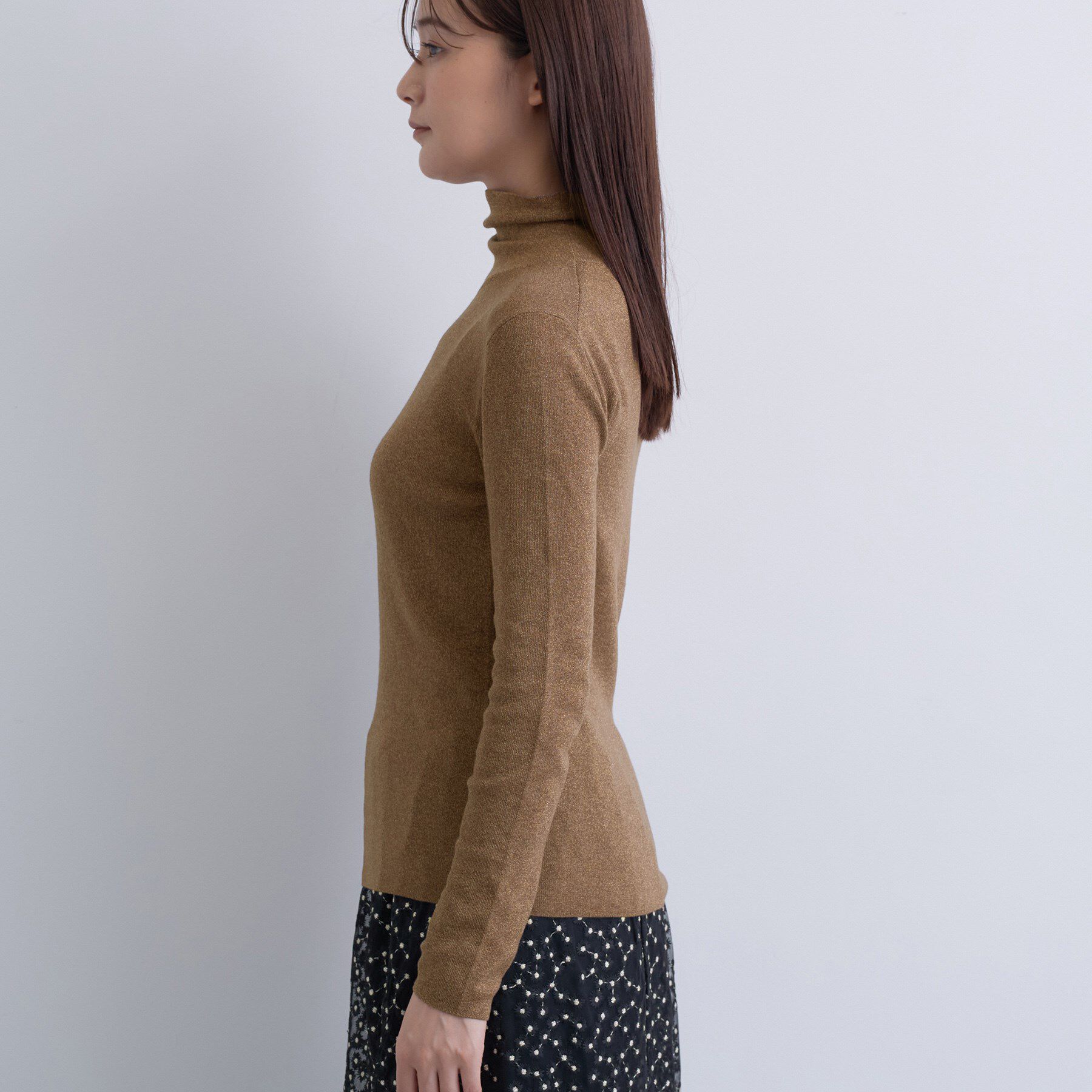 INDIVI「【洗える／薄手／ラメ】シアーラメニット」|ニット・セーター|