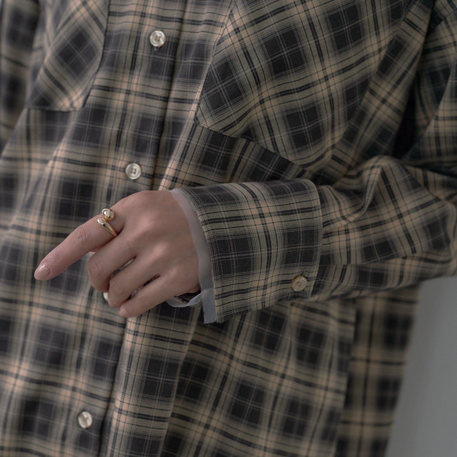 GALLEST「オンブレチェックシャツ」|シャツ・ブラウス|