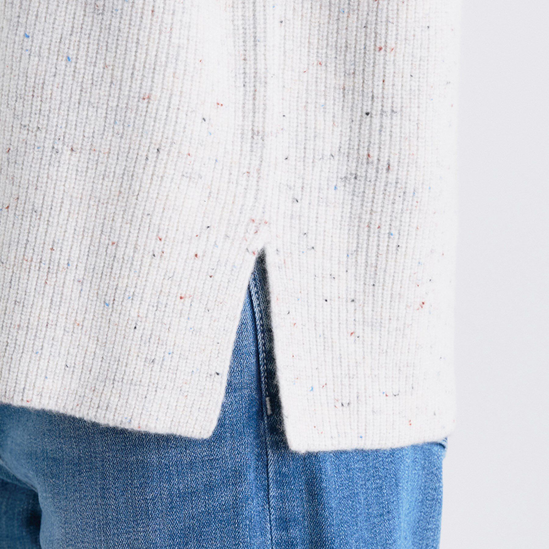 INDIVI「【洗える】カラーネップ ダブルジップカーディガン」|カーディガン|