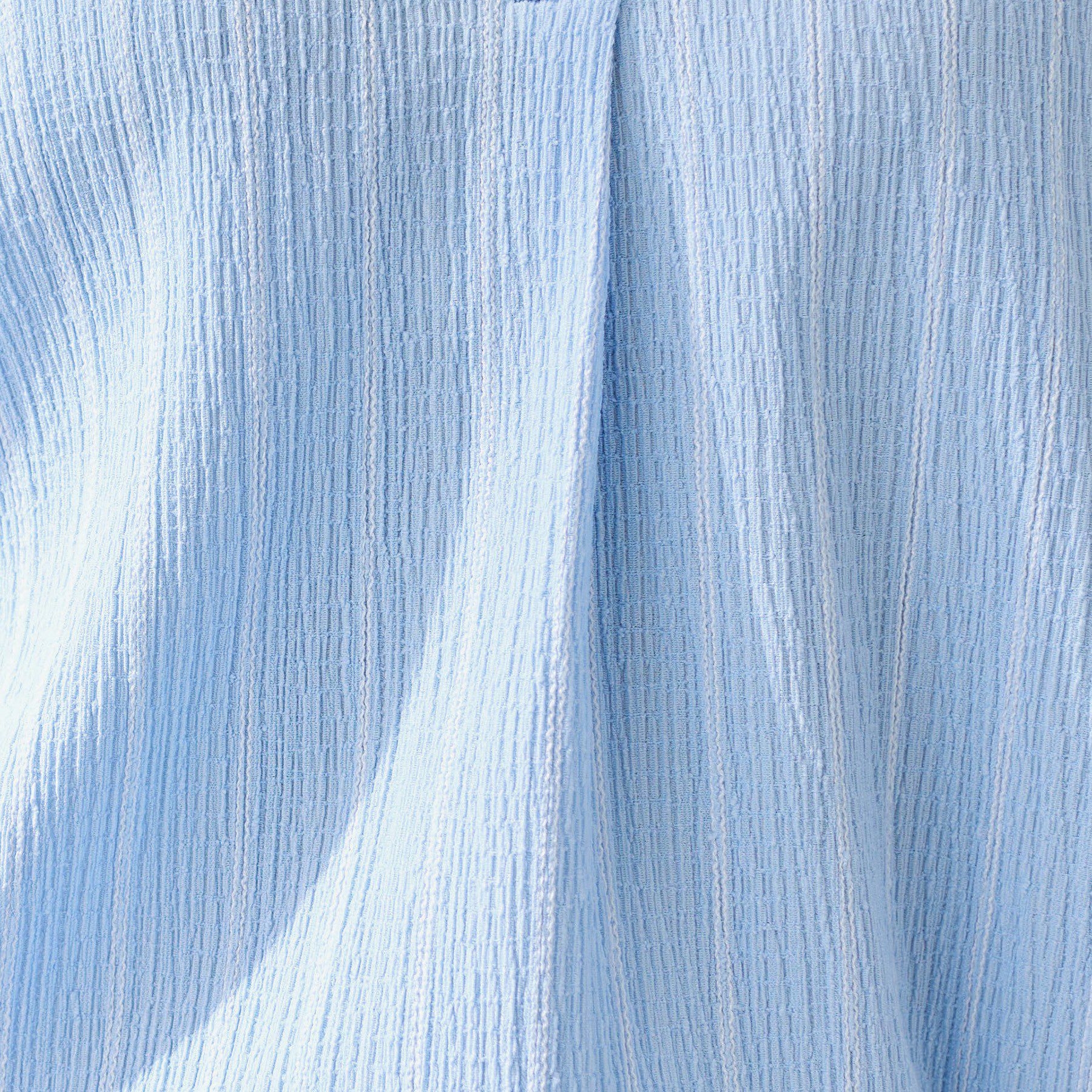 INDIVI「【洗える／着心地楽ちん】ブラウス風ストライプカットソートップス」|Tシャツ・カットソー|