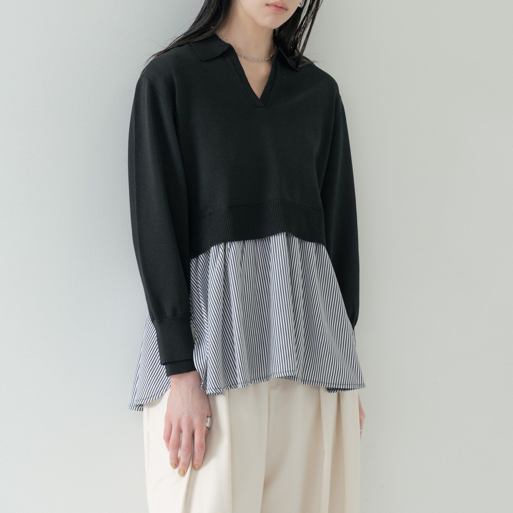 GALLEST「ペプラムドッキングニット」|ニット・セーター|