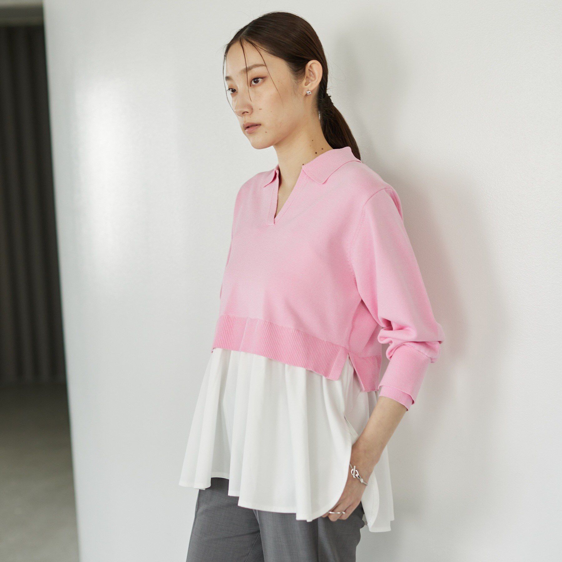 GALLEST「ペプラムドッキングニット」|ニット・セーター|