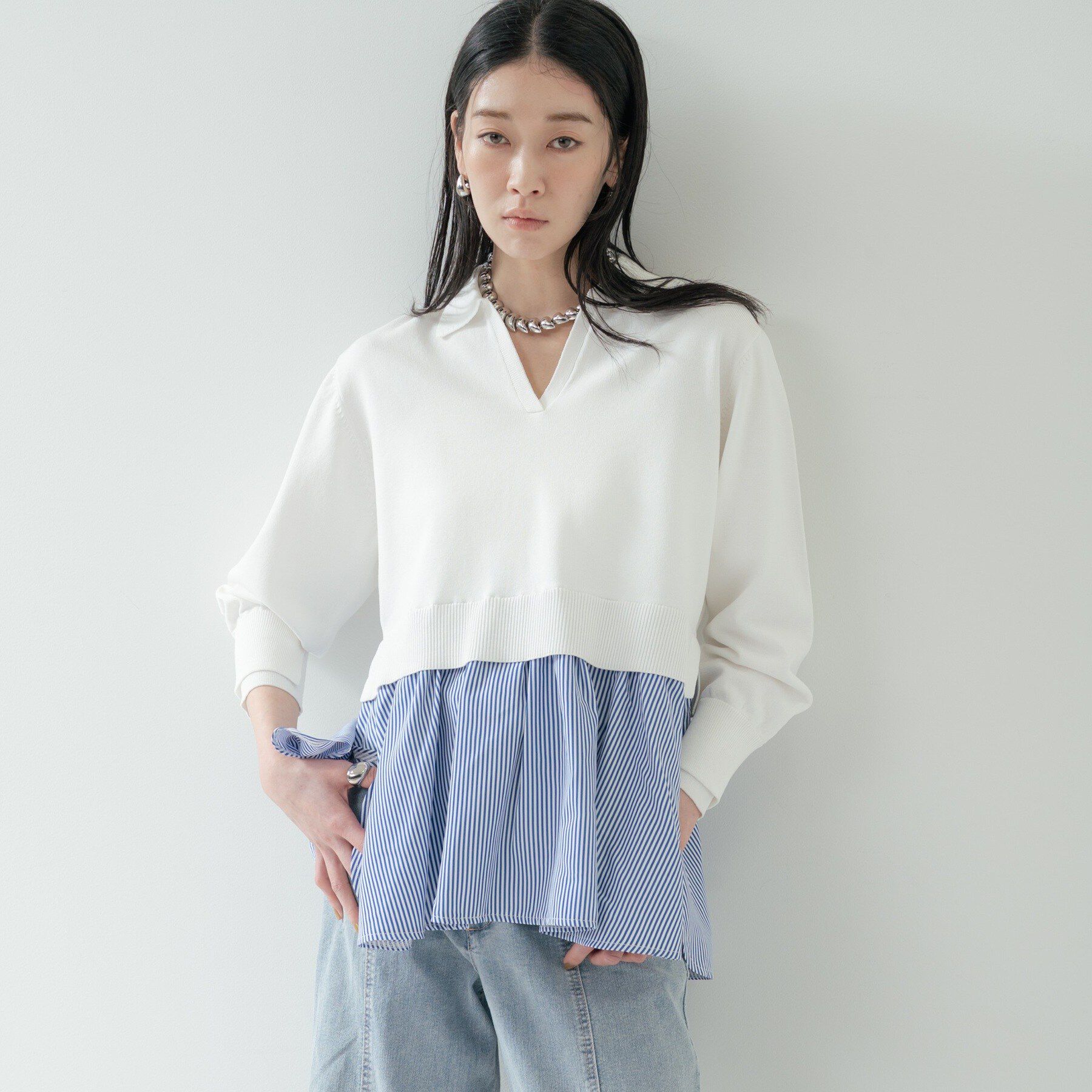 GALLEST「ペプラムドッキングニット」|ニット・セーター|