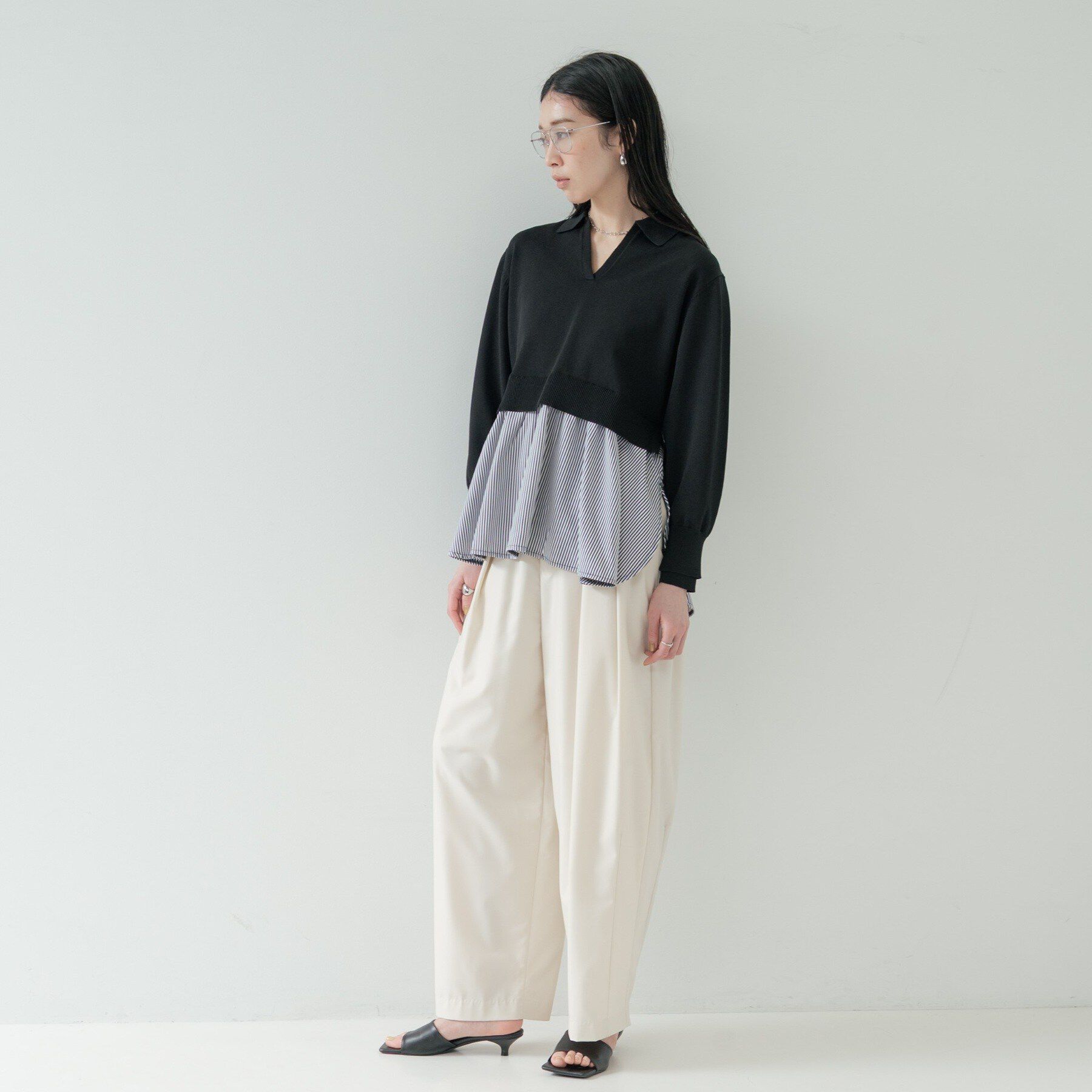 GALLEST「ペプラムドッキングニット」|ニット・セーター|