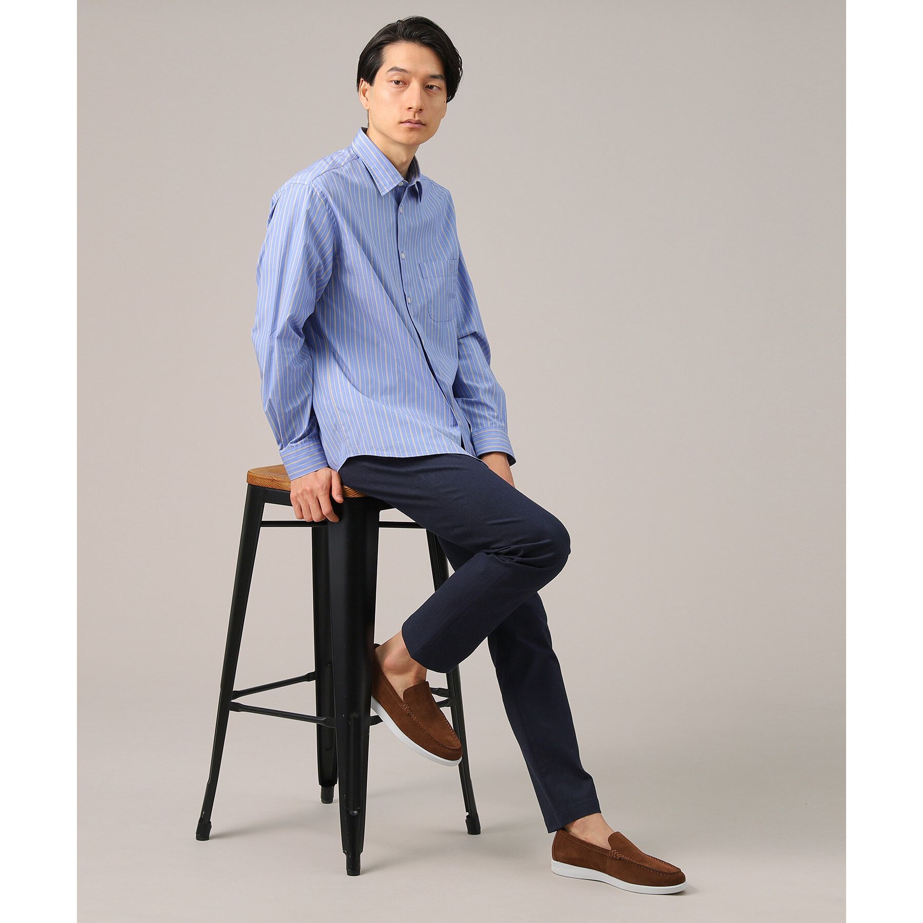 TAKEO KIKUCHI「【Made in JAPAN】播州織 ヘリンボン ストレート パンツ」|その他|