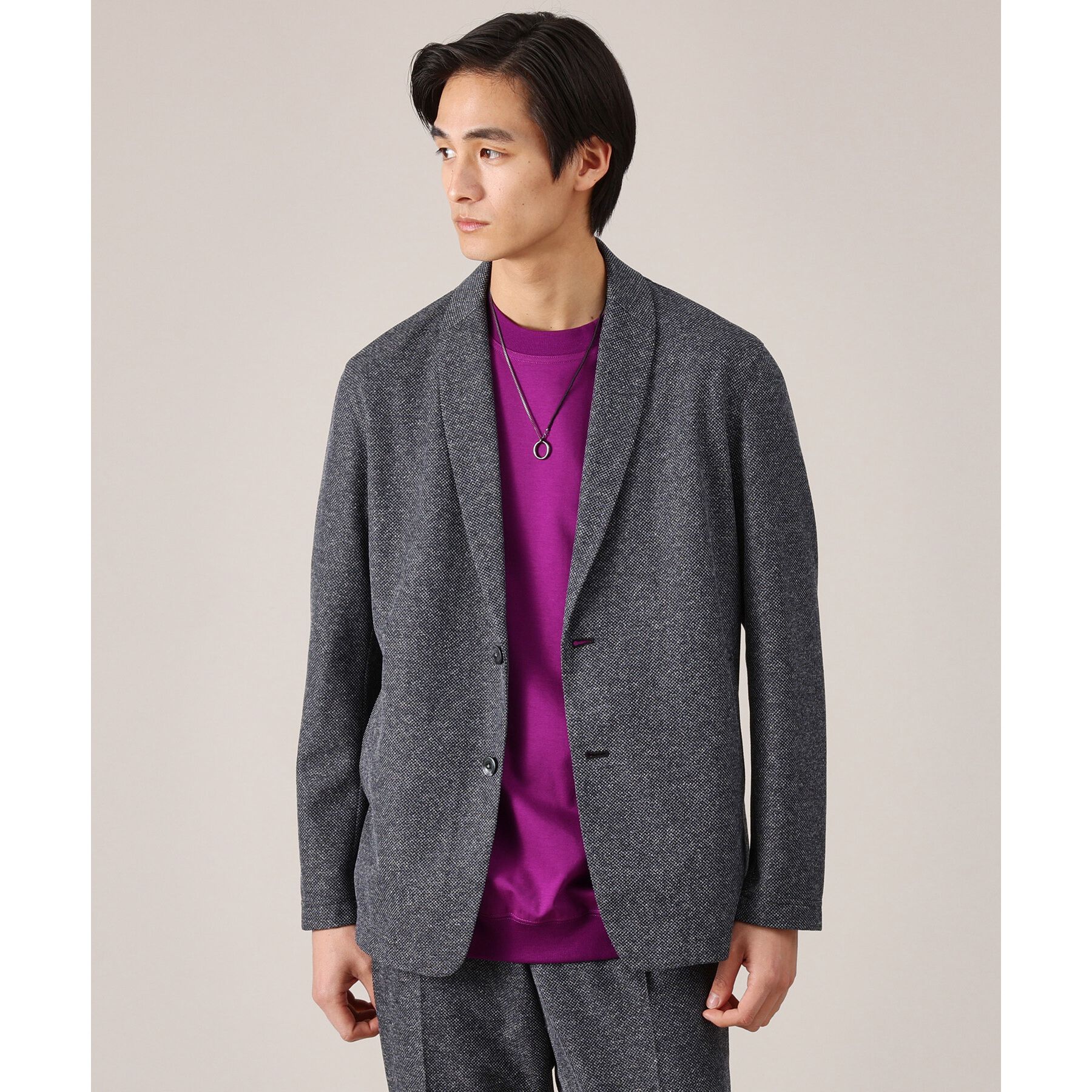 TAKEO KIKUCHI「【抗菌防臭】尾州リネンブレンド ドビーメッシュ カーディガン」|カーディガン|