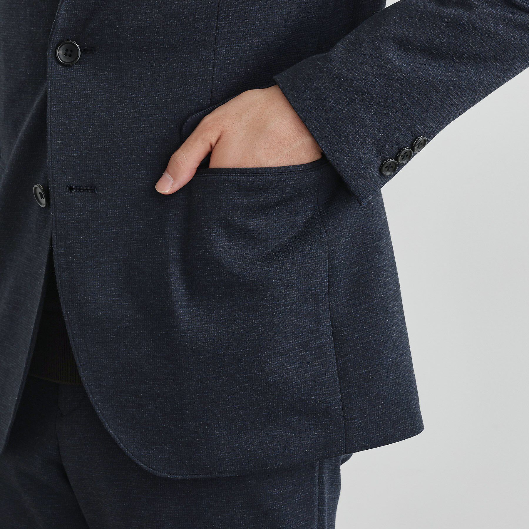 TAKEO KIKUCHI「【None Of Stress】アクティブジャージ 千鳥 ジャケット」|テーラードジャケット|