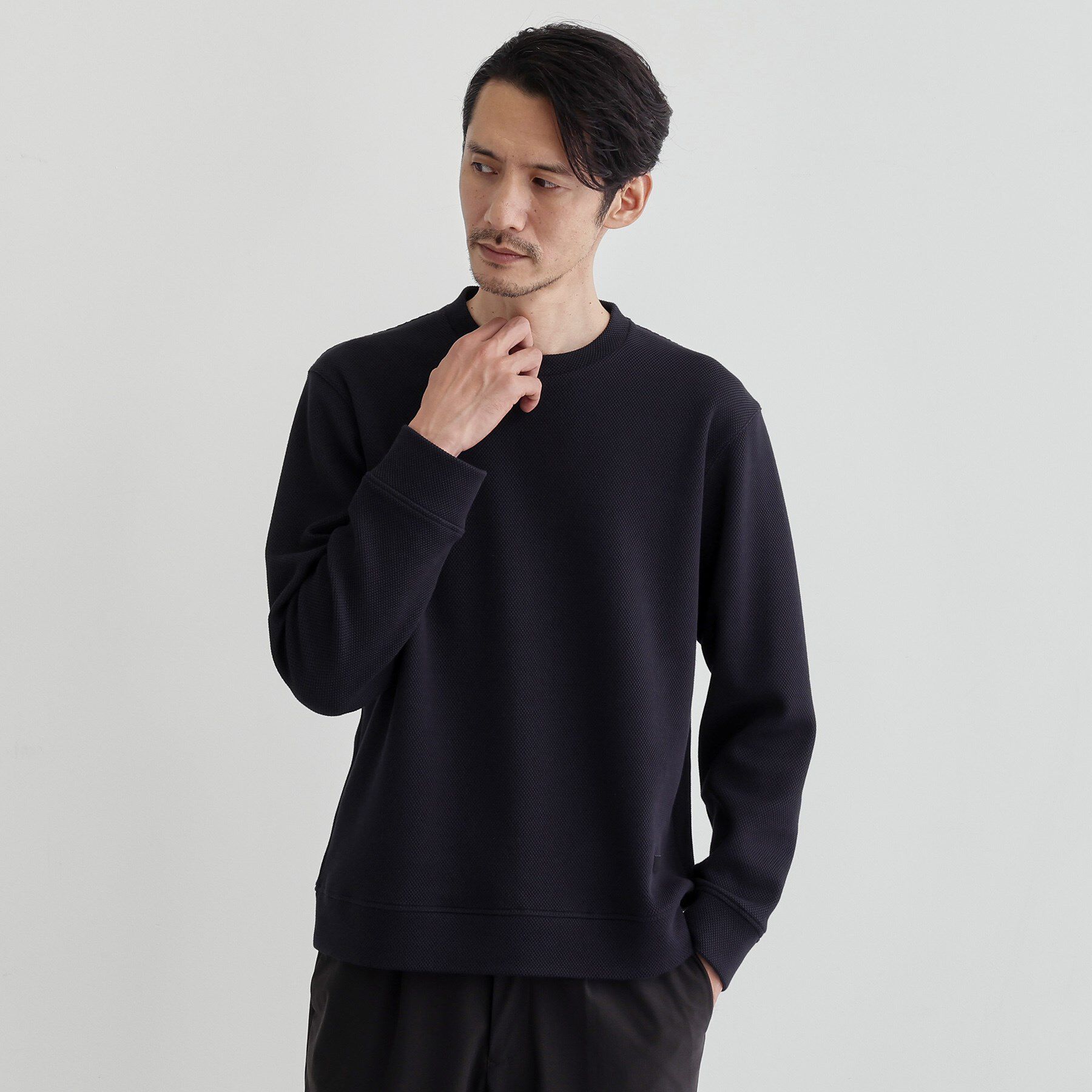 TAKEO KIKUCHI「【尾州織】クルーネック カットソー」|Tシャツ・カットソー|