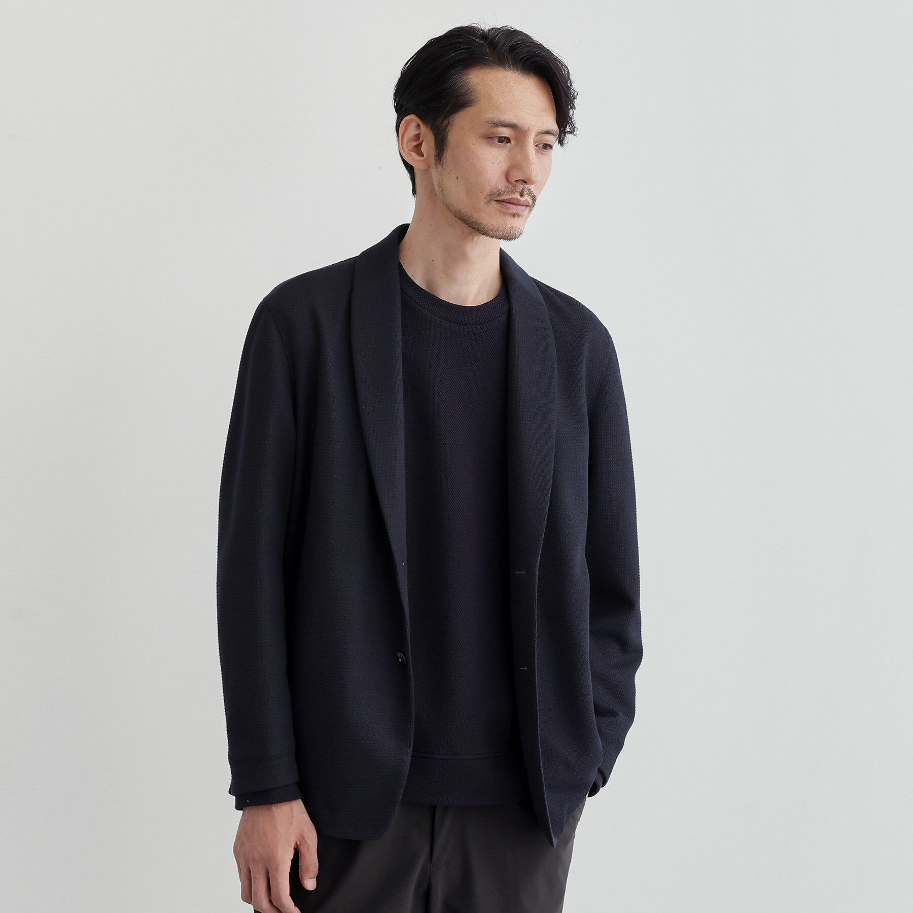 TAKEO KIKUCHI「【尾州織】ショールカラー カーディガン」|カーディガン|