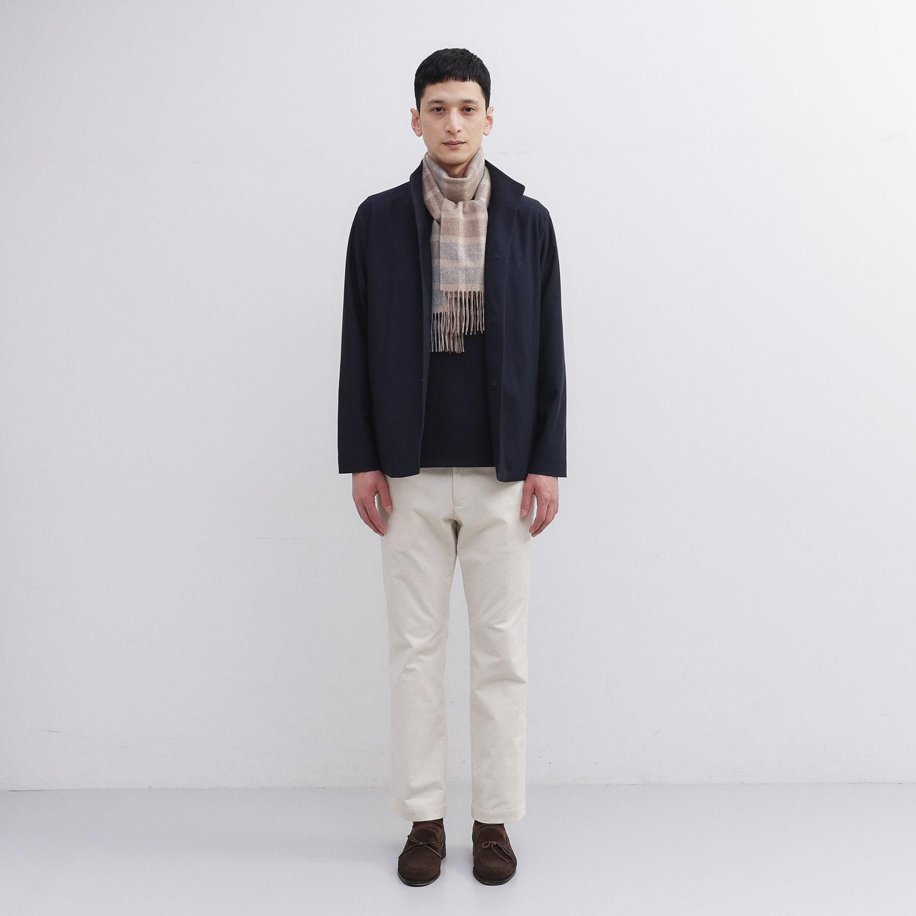 TAKEO KIKUCHI「【洗えるカシミヤ】カシミヤ100 チェックマフラー」|ストール|