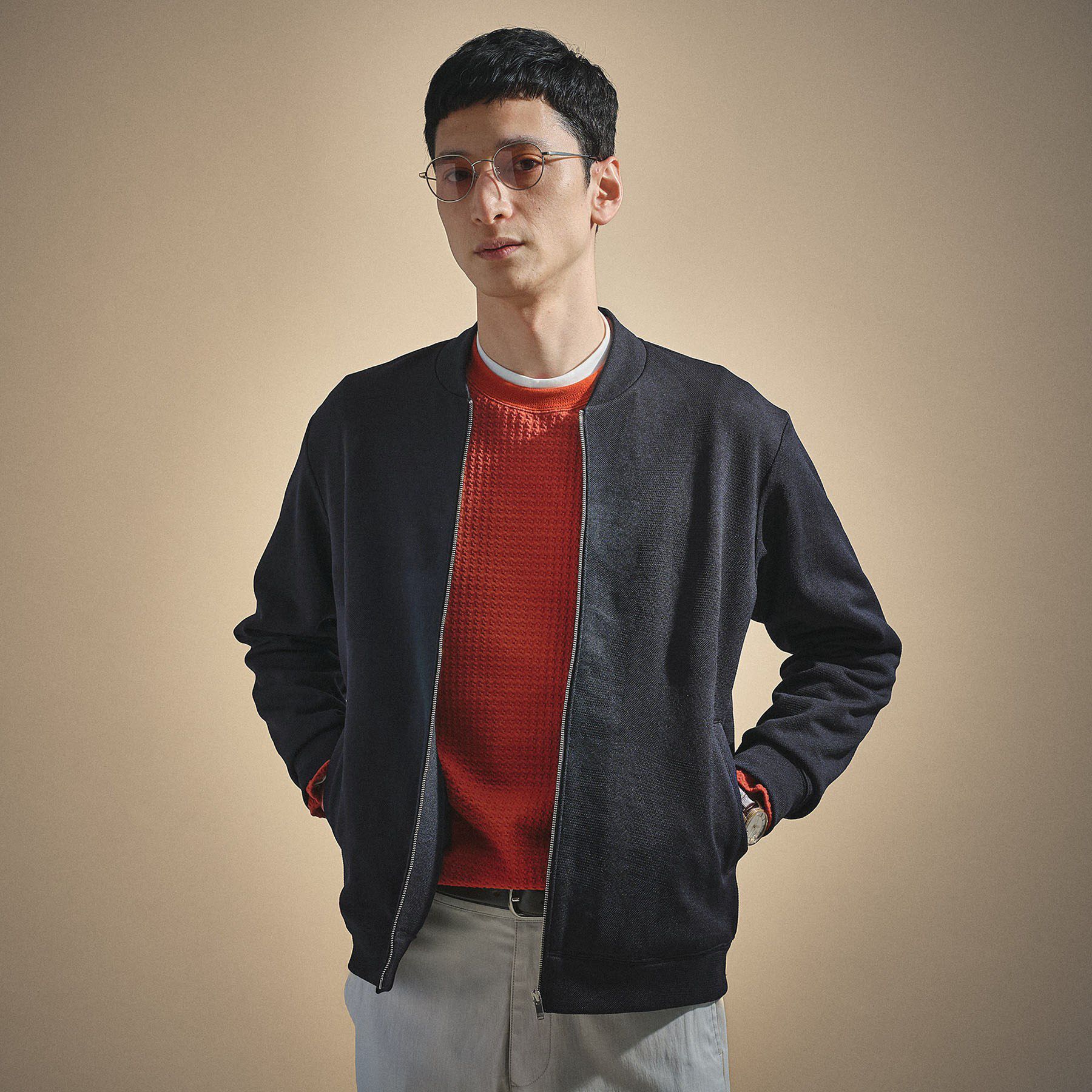 TAKEO KIKUCHI「スライドパズル ジャカード ブルゾン」|ブルゾン・スタジャン|