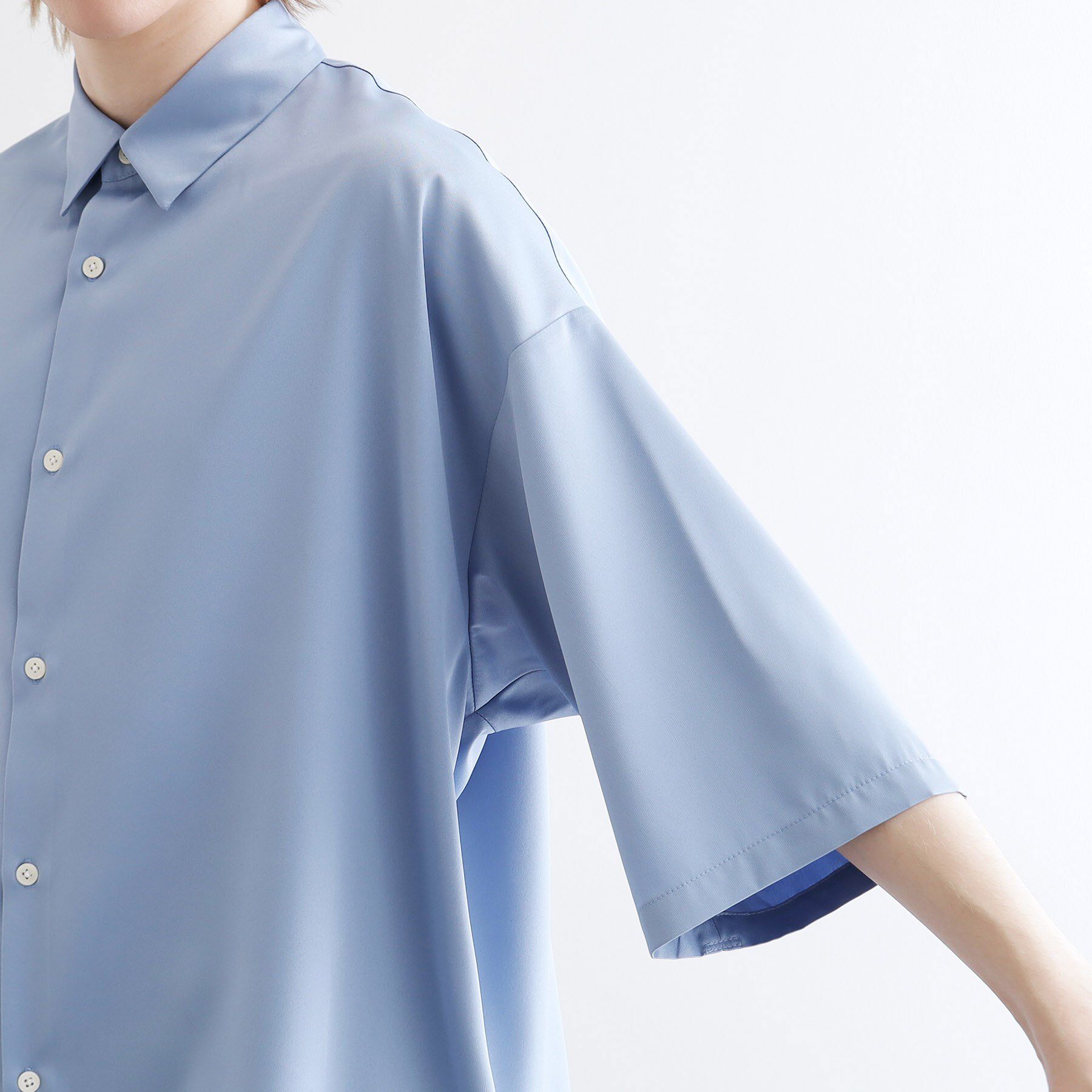 tk.TAKEO KIKUCHI「【WEB限定】無地/花柄アソートドレープ半袖シャツ」|シャツ・ブラウス|