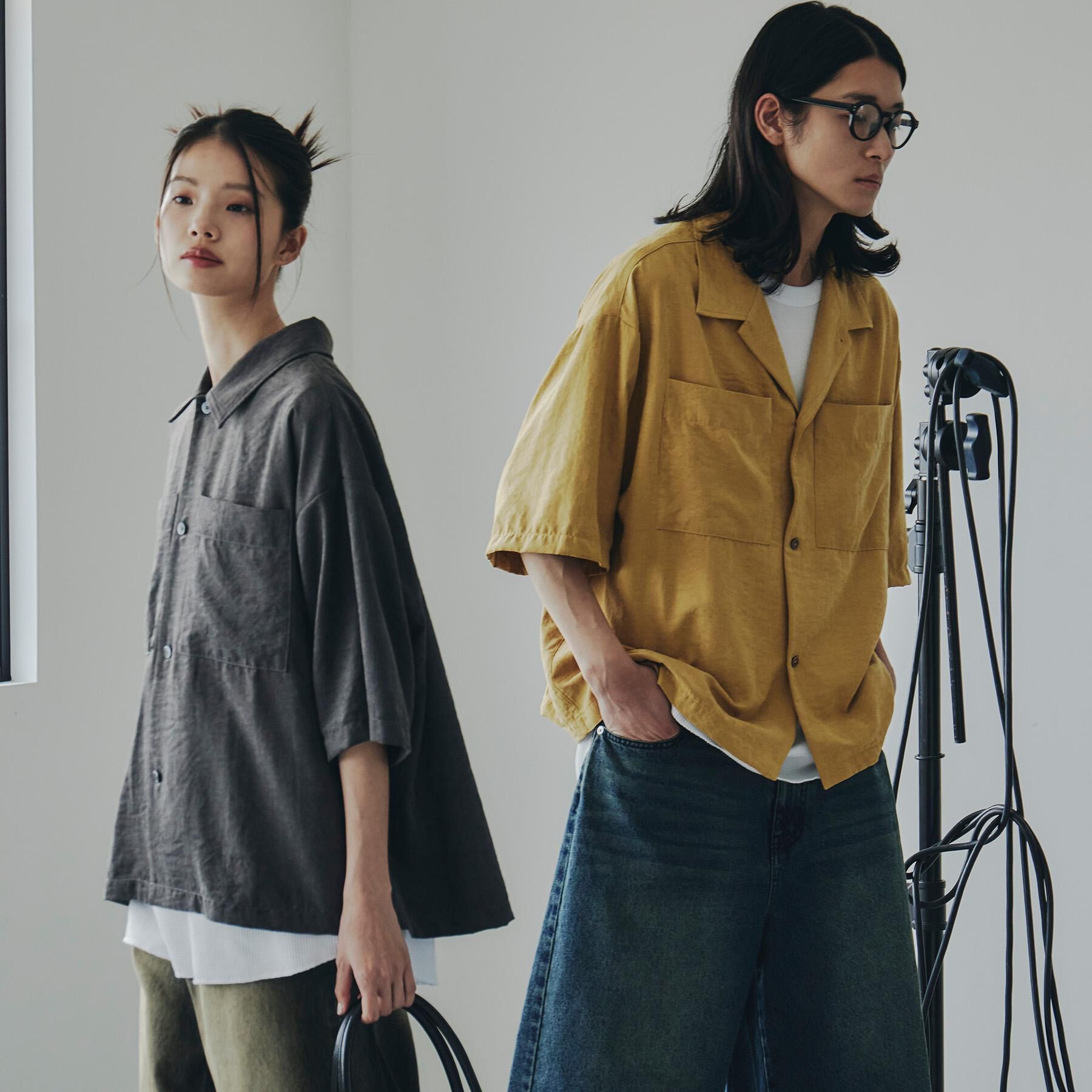 tk.TAKEO KIKUCHI「ヴィンテージライククロップドシャツ」|シャツ・ブラウス|