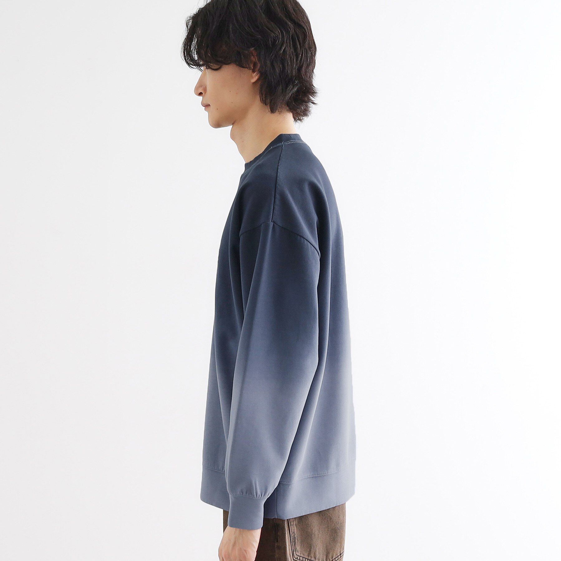 tk.TAKEO KIKUCHI「グラデーションダイ・ダンボールスウェット」|パーカー|