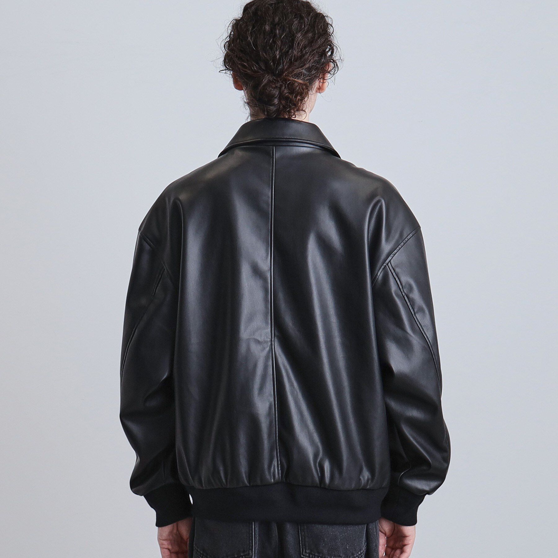 tk.TAKEO KIKUCHI「A－2シンセティックレザーブルゾン」|ブルゾン・スタジャン|