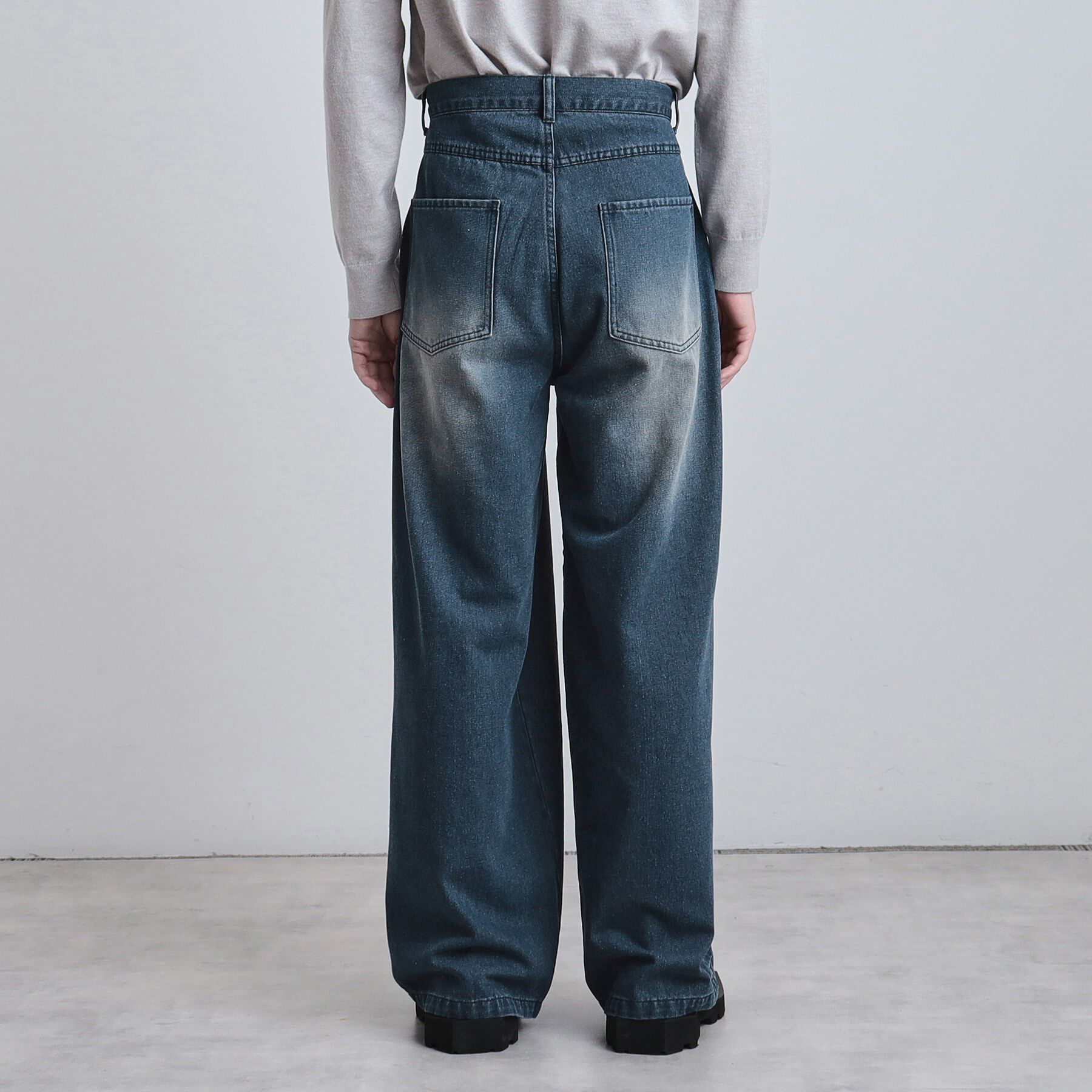 tk.TAKEO KIKUCHI「スーパーワイドバギーデニムパンツ」|デニム|