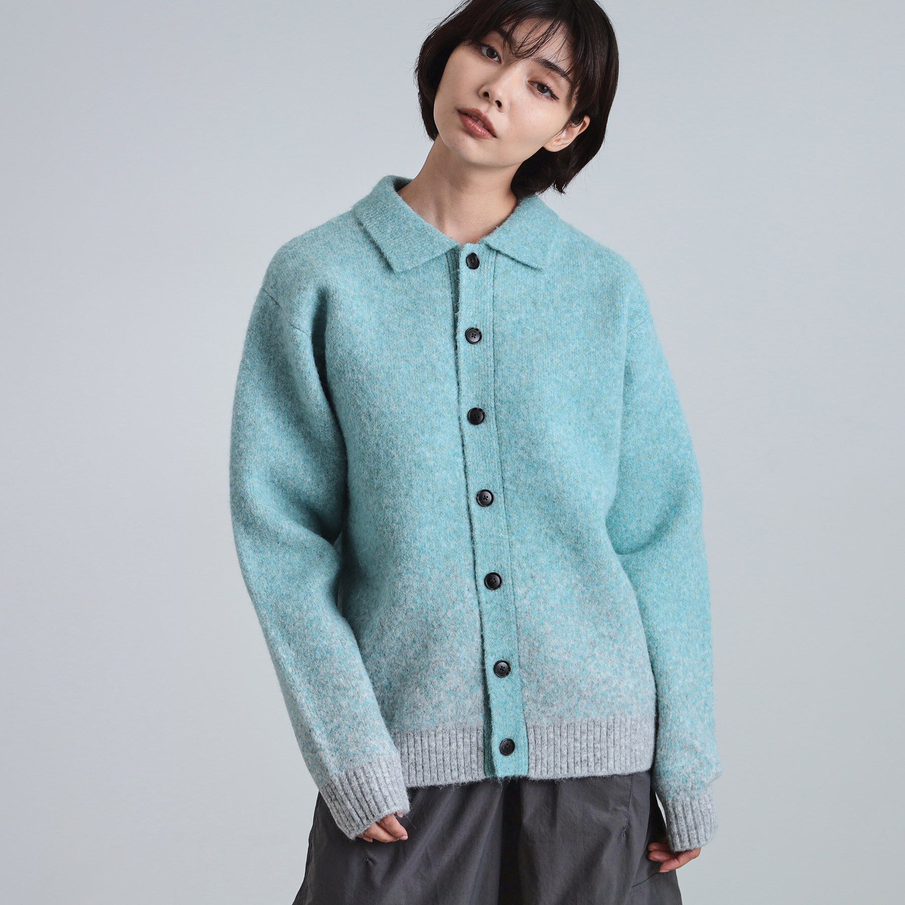 tk.TAKEO KIKUCHI「ミスティーシャギーカーディガン」|カーディガン|