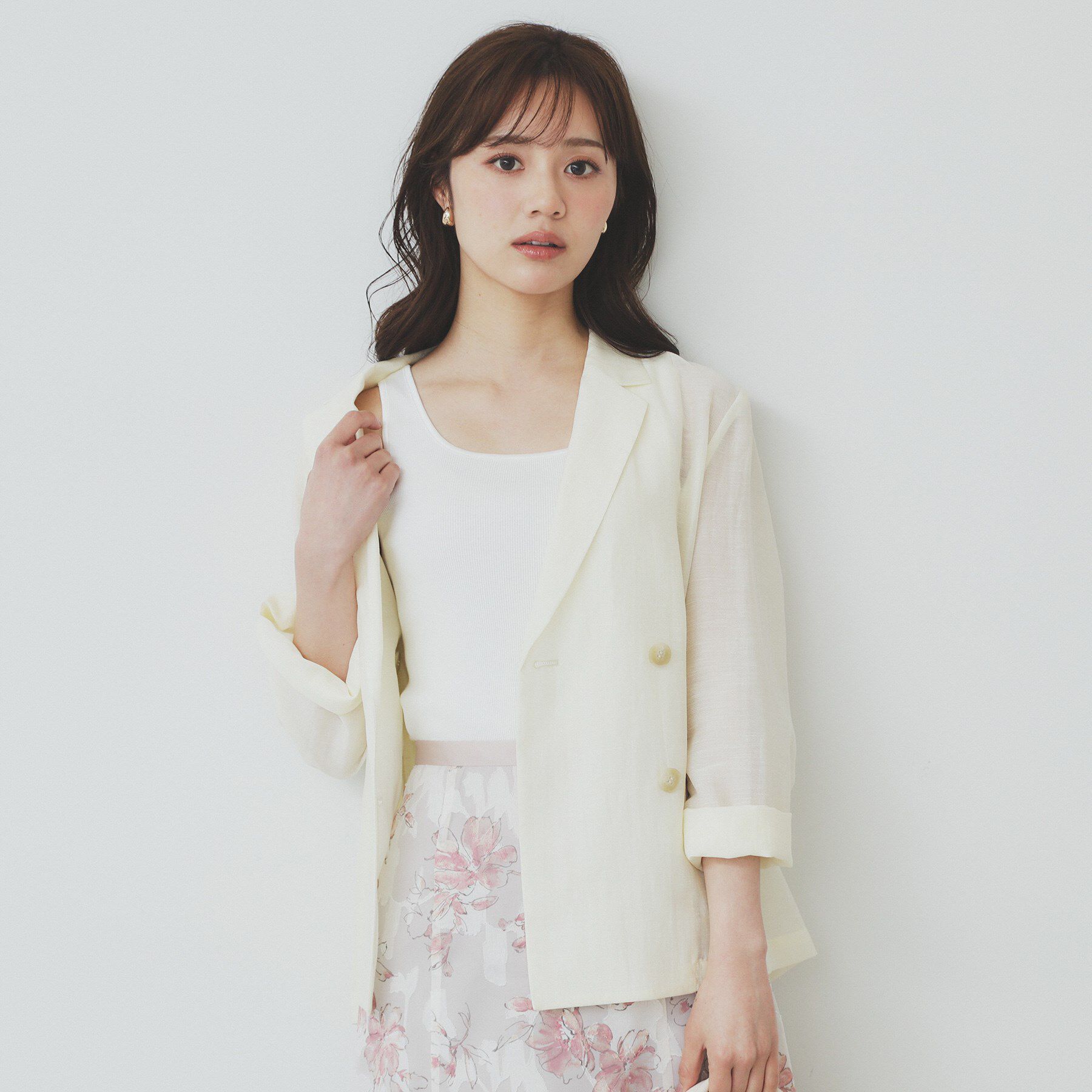 index「前後2WAY サテンパイピングリブタンクトップ【洗濯機洗い可】」|キャミソール|