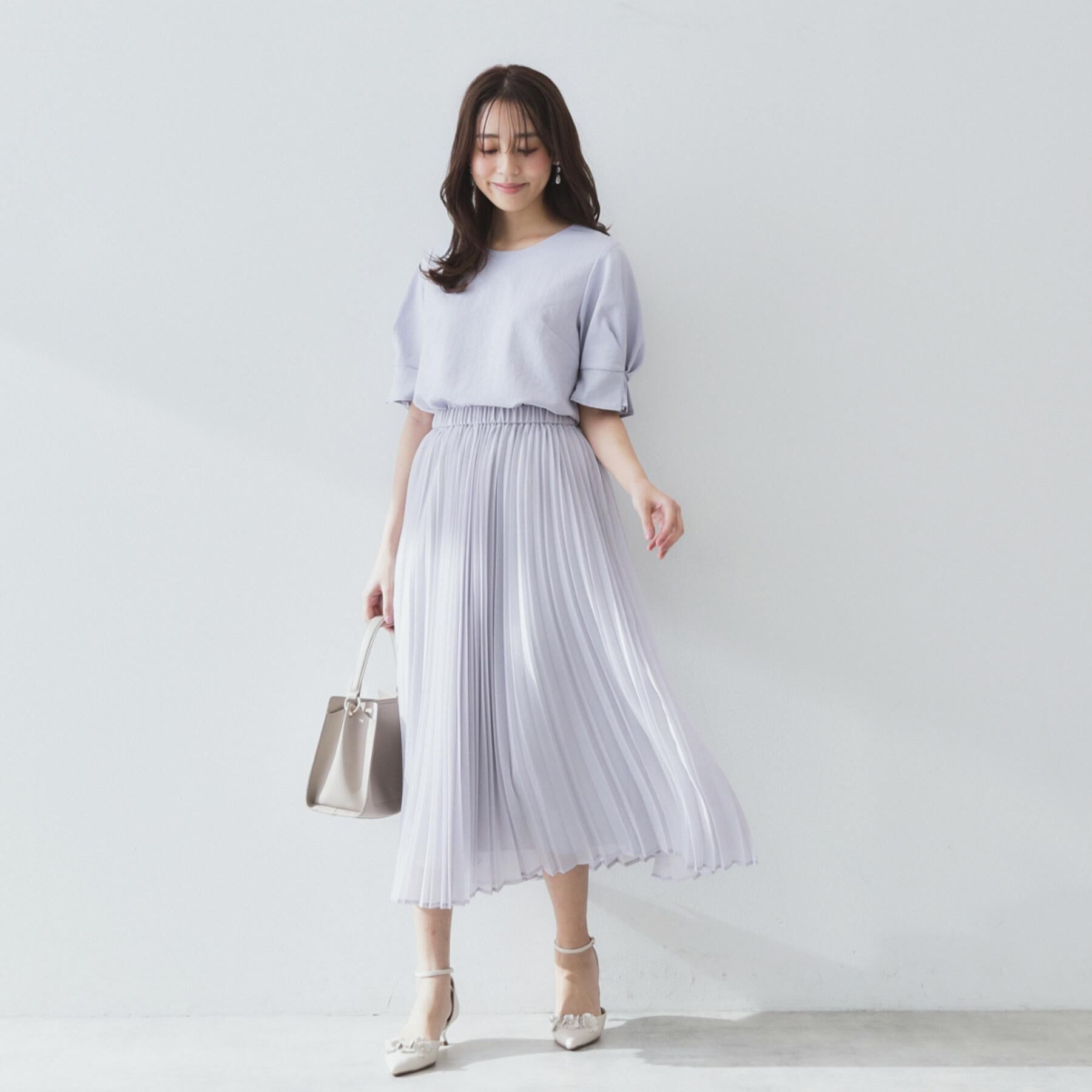 index「《8色展開/XS-LLサイズ》タックパフスリーブブラウス【洗濯機洗い可/吸水速乾/防シワ/抗ピル】」|シャツ・ブラウス|