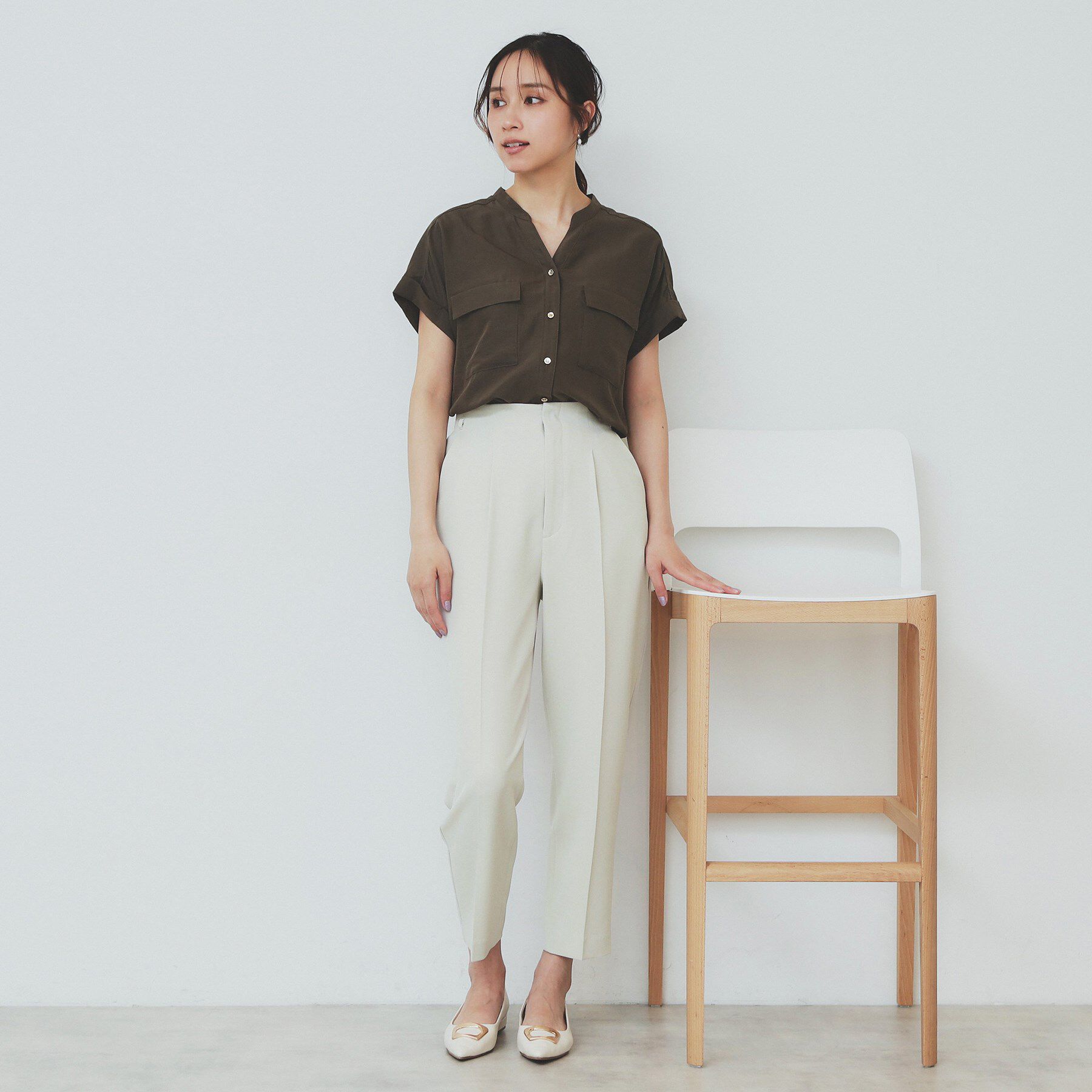 index「ストレッチテーパードパンツ【洗濯機洗い可/吸水速乾/防シワ】」|その他|