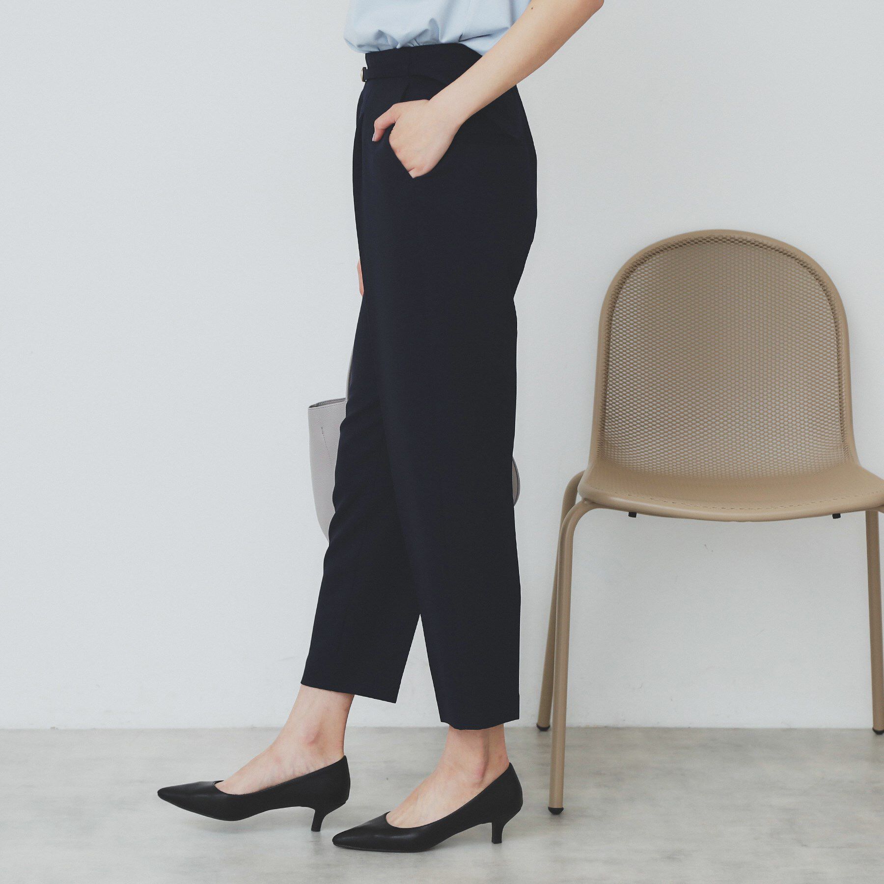 index「ストレッチテーパードパンツ【洗濯機洗い可/吸水速乾/防シワ】」|その他|