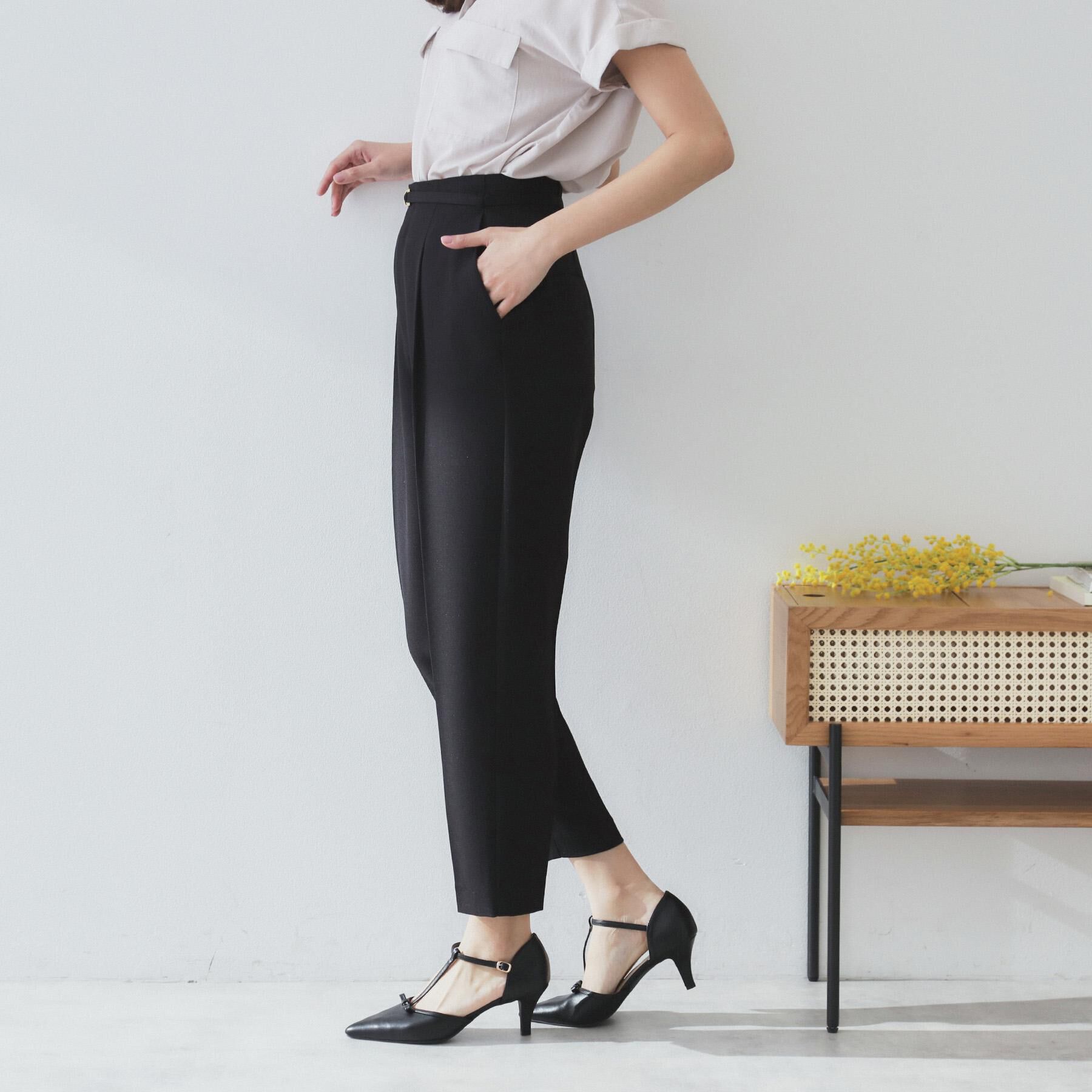 index「ストレッチテーパードパンツ【洗濯機洗い可/吸水速乾/防シワ】」|その他|