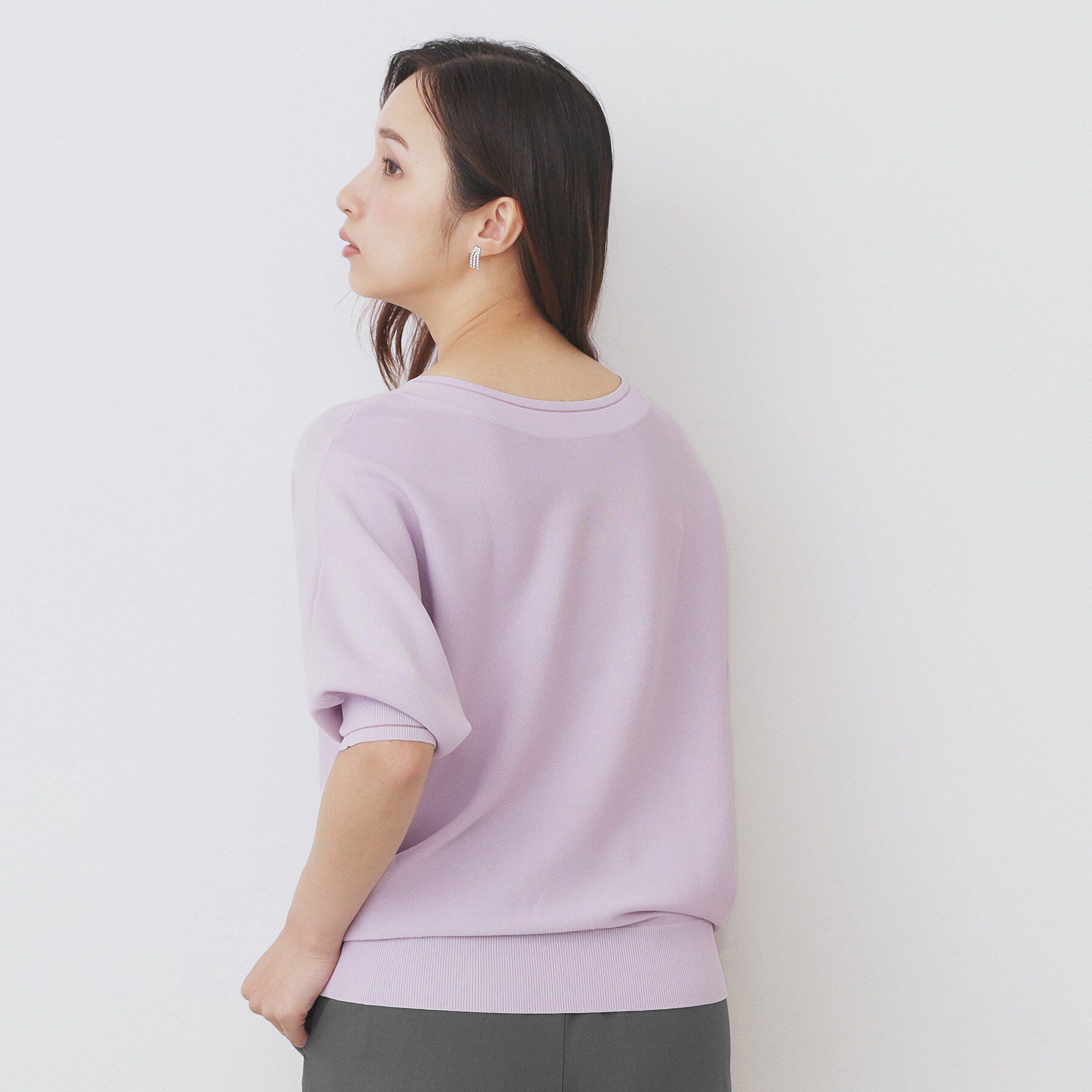 index「《5色展開》前後2WAY ドルマンスリーブニット【UVケア/抗ピル/洗濯機洗い可】」|ニット・セーター|