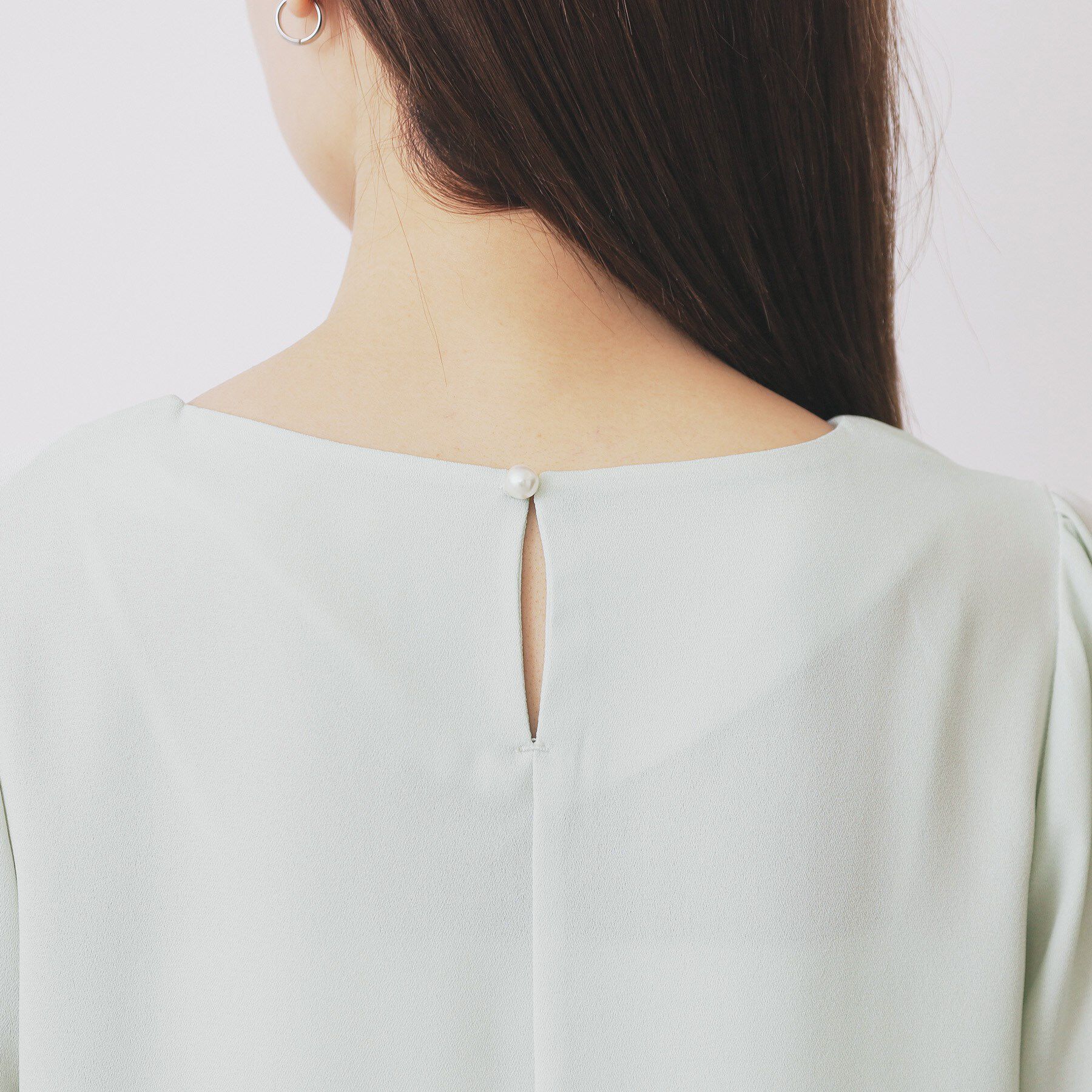 index「パール調リボンブラウス【洗濯機洗い可/イージーアイロン】」|シャツ・ブラウス|