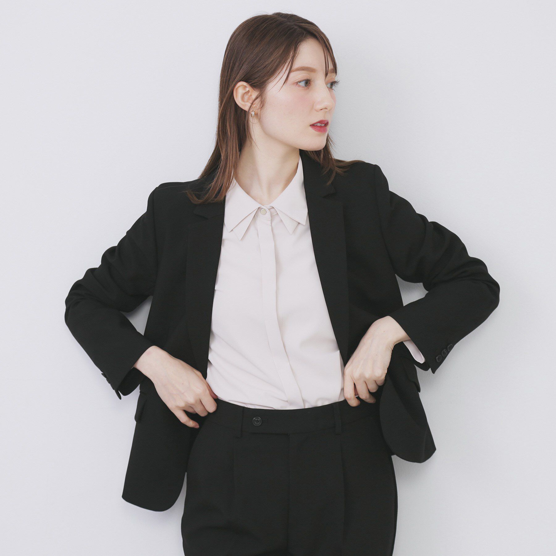 index「ストレッチテーラードジャケット/セットアップ対応【洗える/防シワ】」|テーラードジャケット|