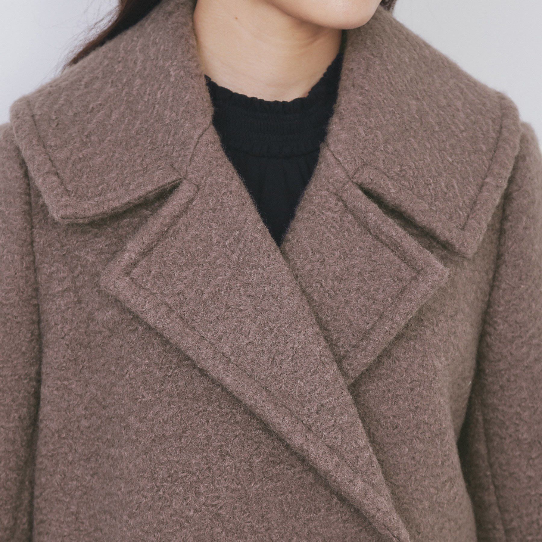 index「ブークレミドルコート【洗える】」|ピーコート|