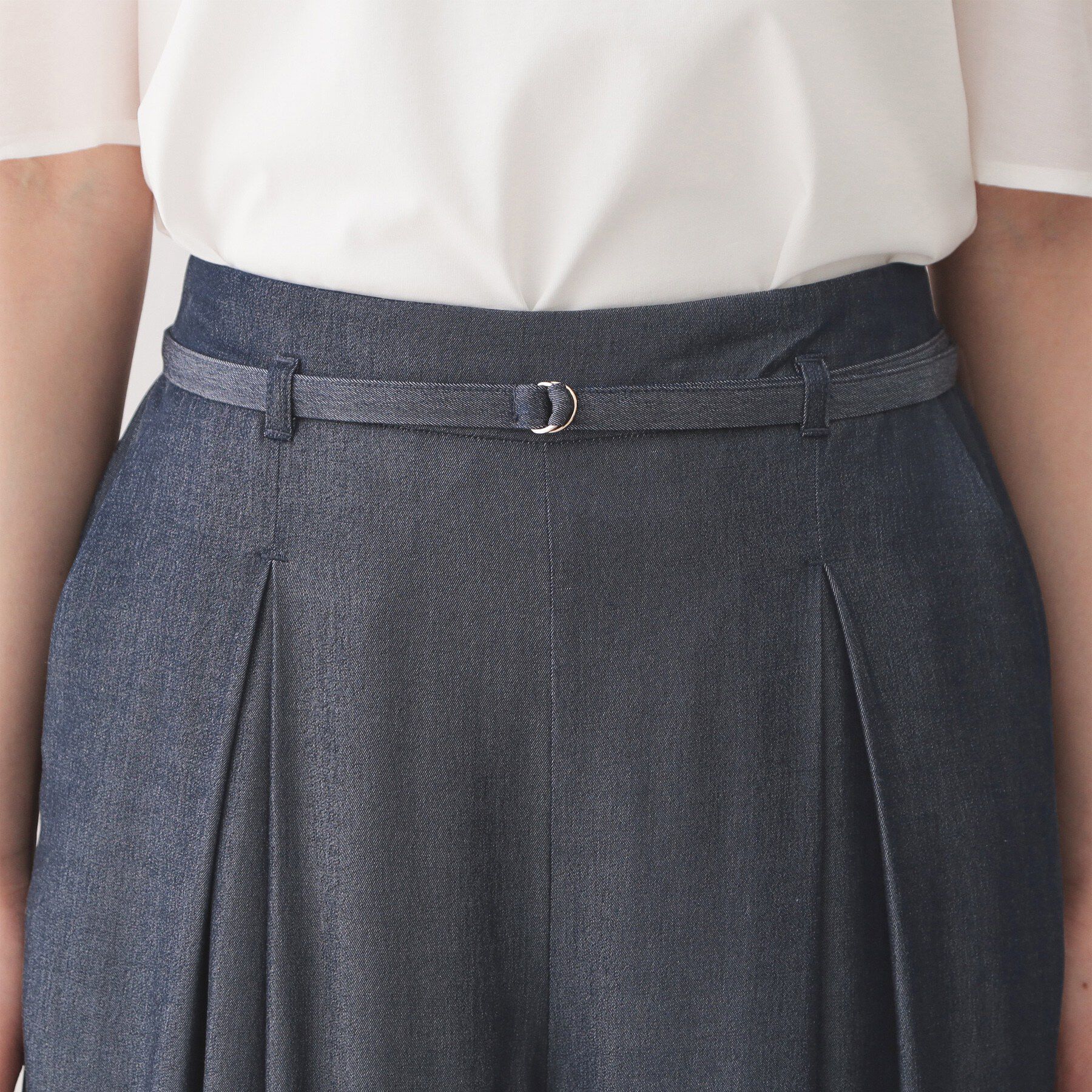 index「接触冷感シャンブレーワイドパンツ【UVケア/吸水速乾/洗濯機OK】」|その他|