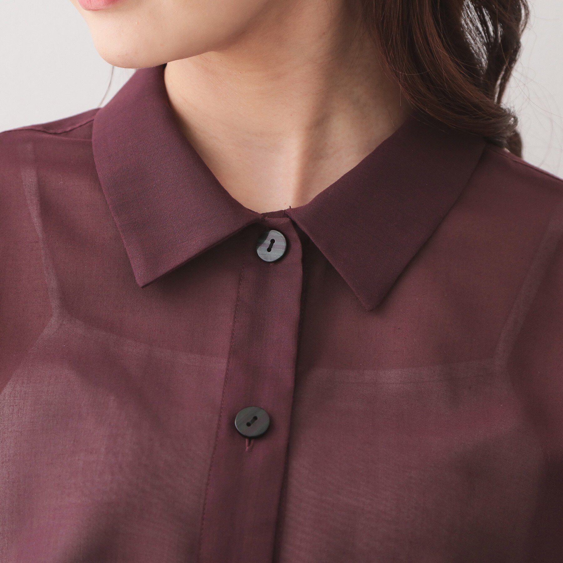 index「シアーボイルボクシーショートブラウス【洗濯機OK／イージーアイロン】」|シャツ・ブラウス|