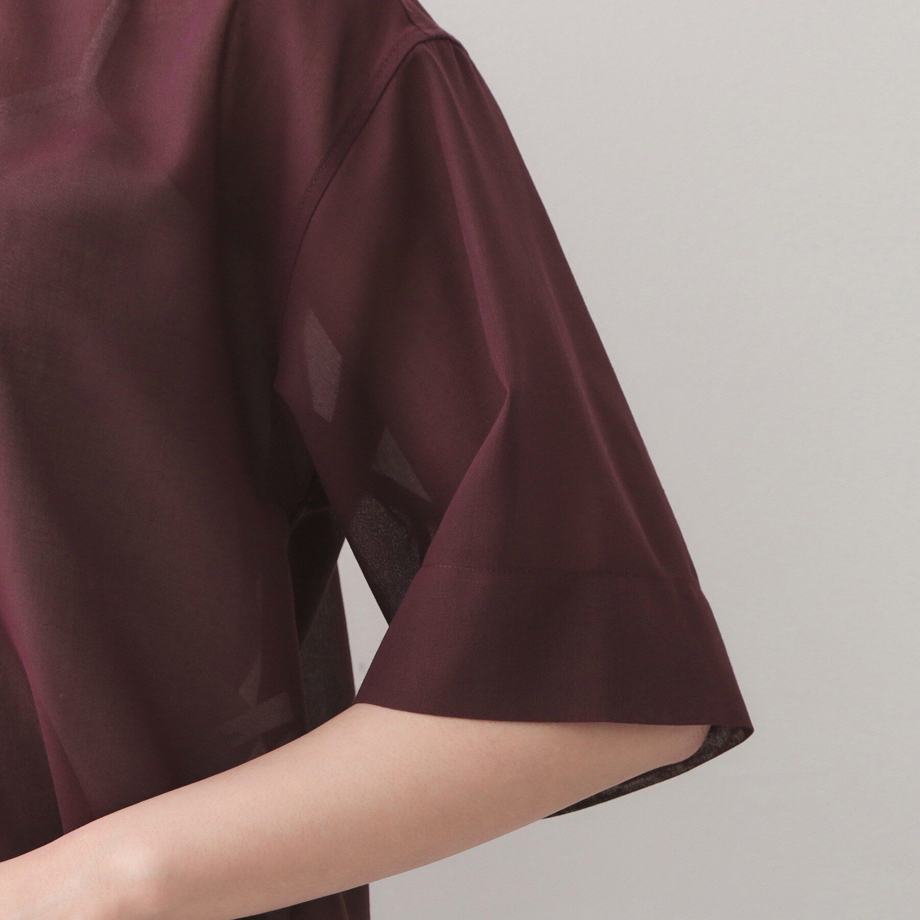 index「シアーボイルボクシーショートブラウス【洗濯機OK／イージーアイロン】」|シャツ・ブラウス|