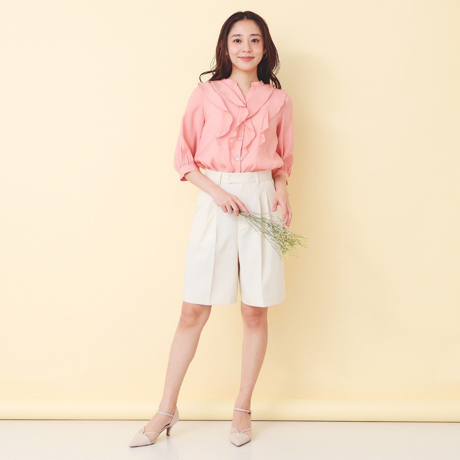 index「シアーツイルフリルスキッパーブラウス【洗濯機OK／イージーアイロン】」|シャツ・ブラウス|