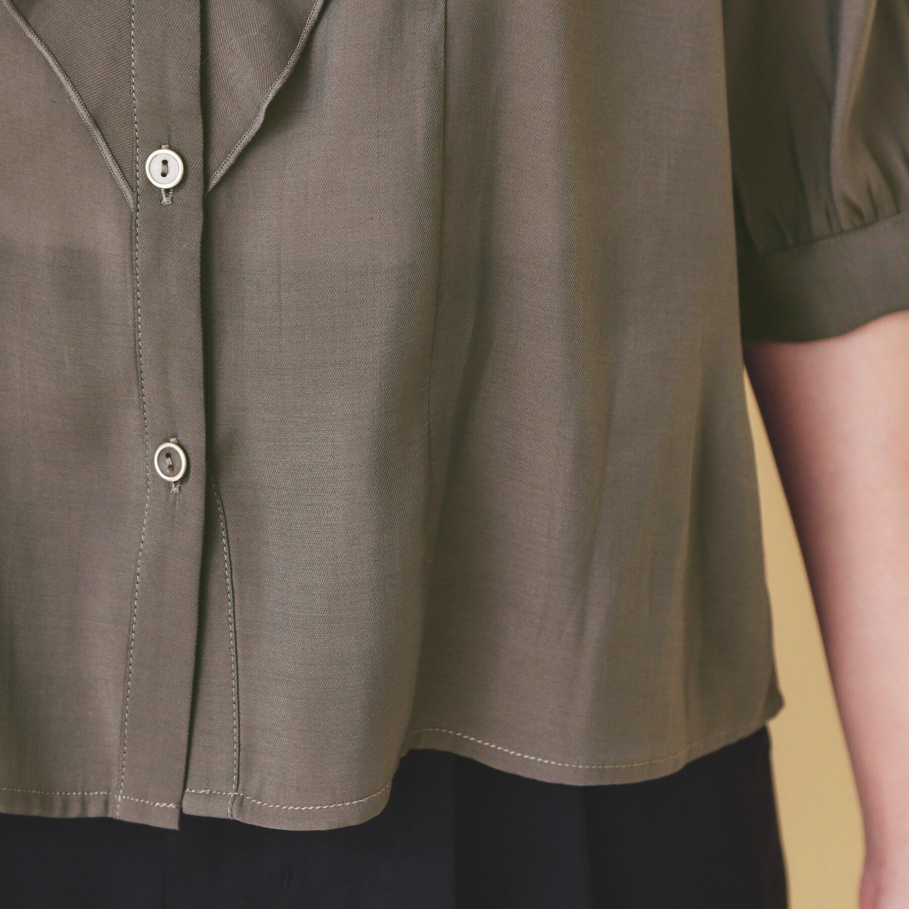 index「シアーツイルフリルスキッパーブラウス【洗濯機OK／イージーアイロン】」|シャツ・ブラウス|