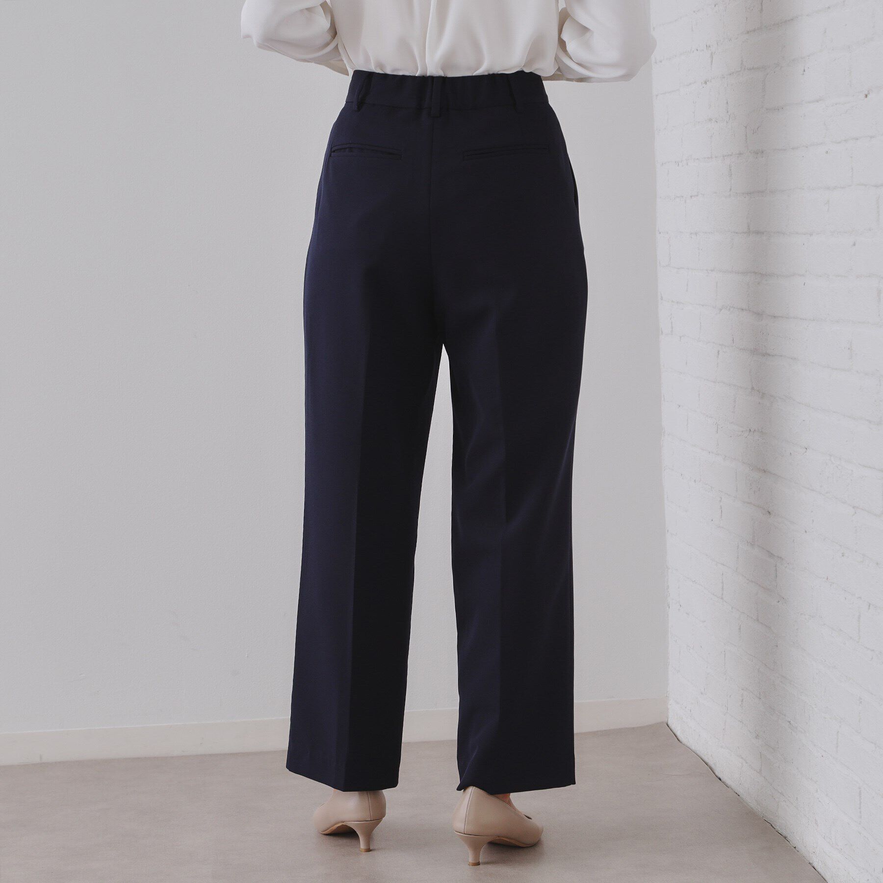 OPAQUE.CLIP「《通勤/セットアップ対応》ワイドパンツ/ダブルクロス【洗濯機洗い可】」|その他|