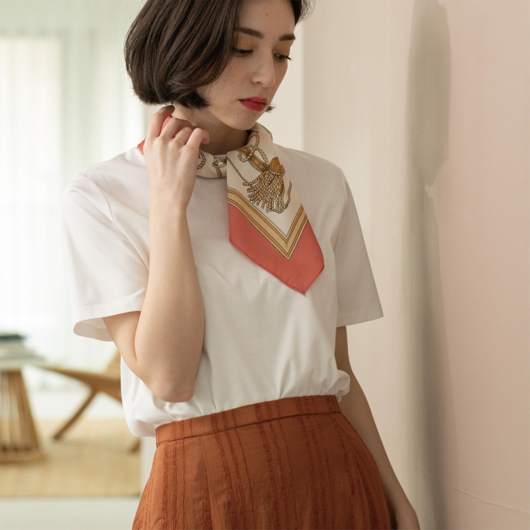 OPAQUE.CLIP「《5色展開/SS-LLサイズ》ベーシッククルーネックTシャツ【接触冷感/洗濯機洗い可】」|Tシャツ・カットソー|