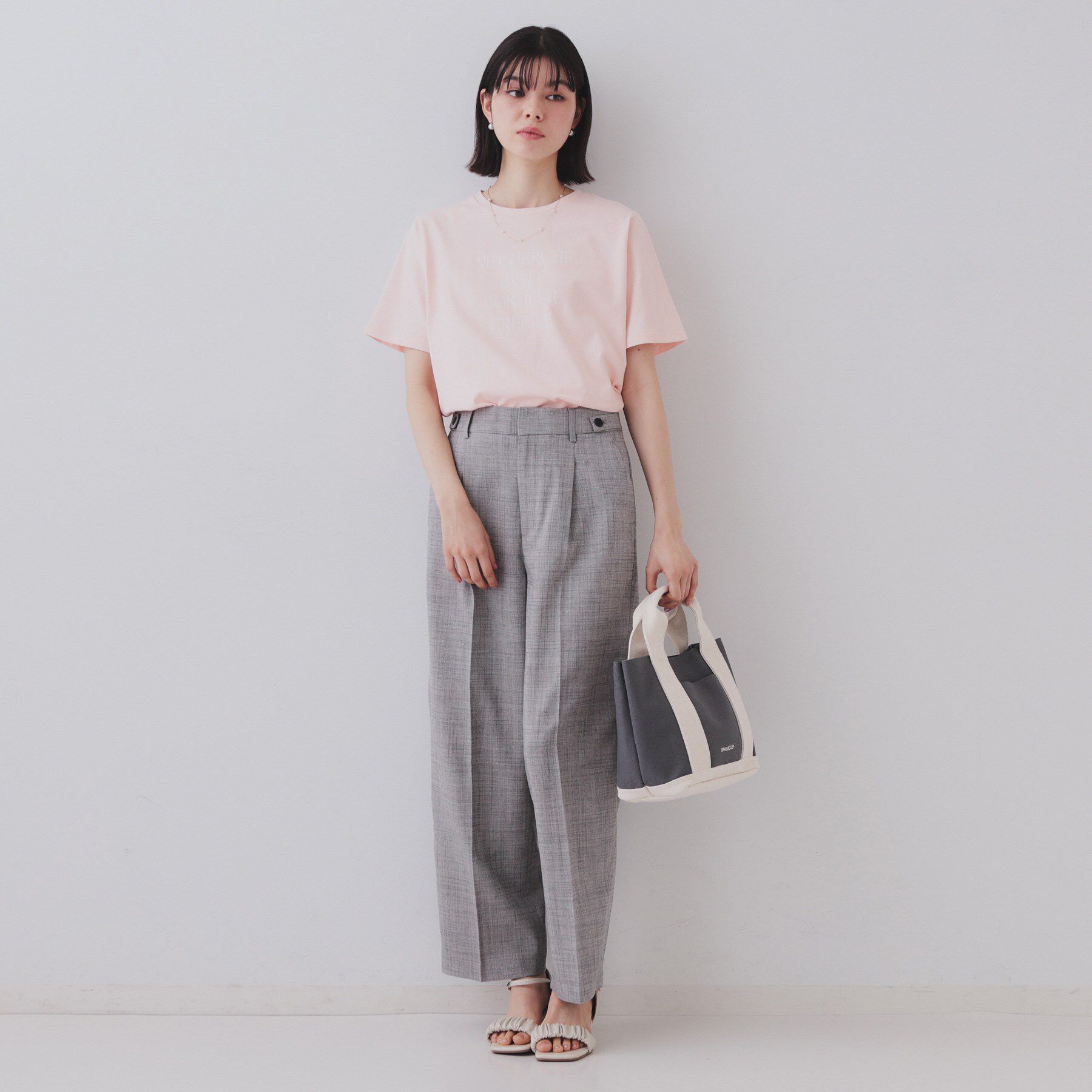 OPAQUE.CLIP「アソートロゴTシャツ【洗濯機洗い可】」|Tシャツ・カットソー|