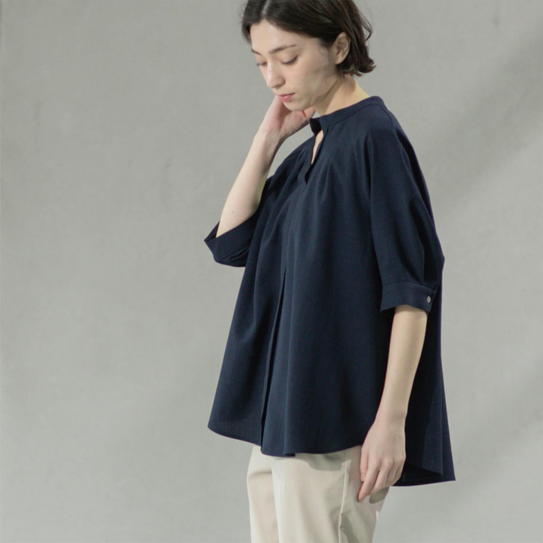 OPAQUE.CLIP「タックスキッパーブラウス【洗濯機洗い可】」|シャツ・ブラウス|