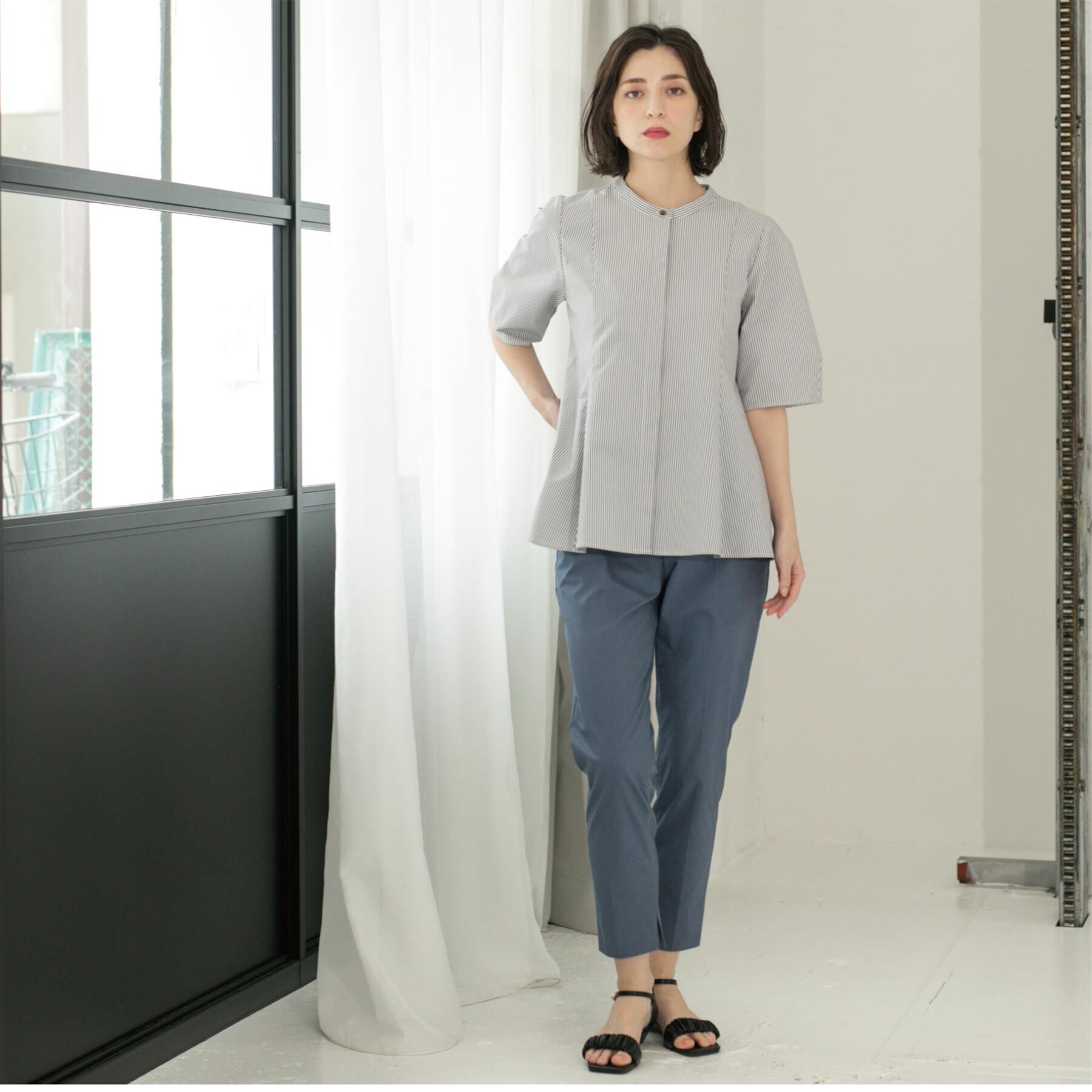 OPAQUE.CLIP「麻混ハイストレッチイージースティックパンツ【洗濯機洗い可】」|その他|