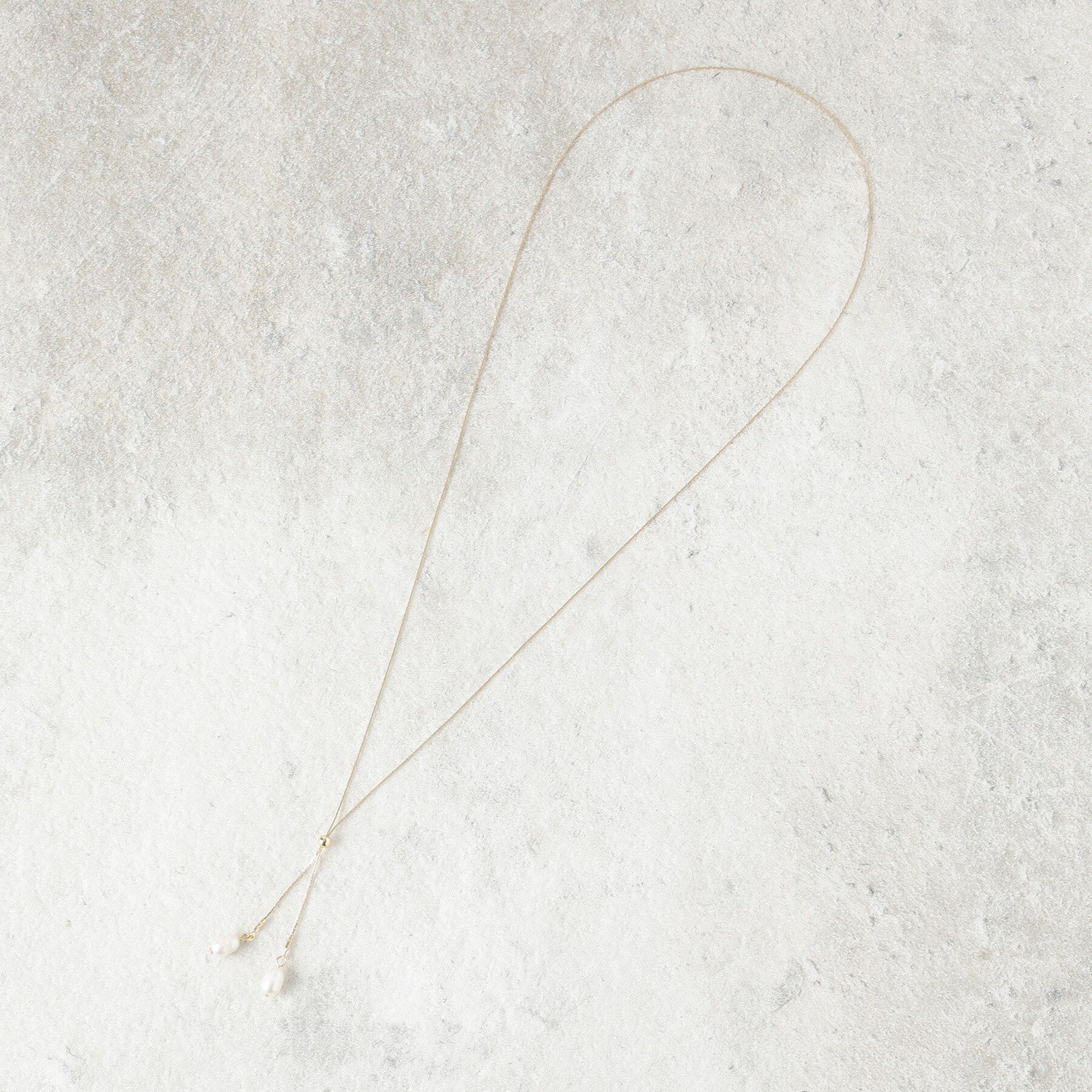 OPAQUE.CLIP「淡水パールスライドネックレス」|ネックレス|