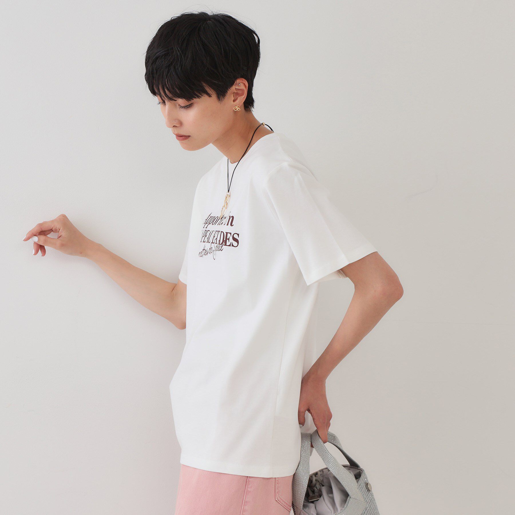 OPAQUE.CLIP「サーフロゴTシャツ【洗濯機洗い可】」|Tシャツ・カットソー|