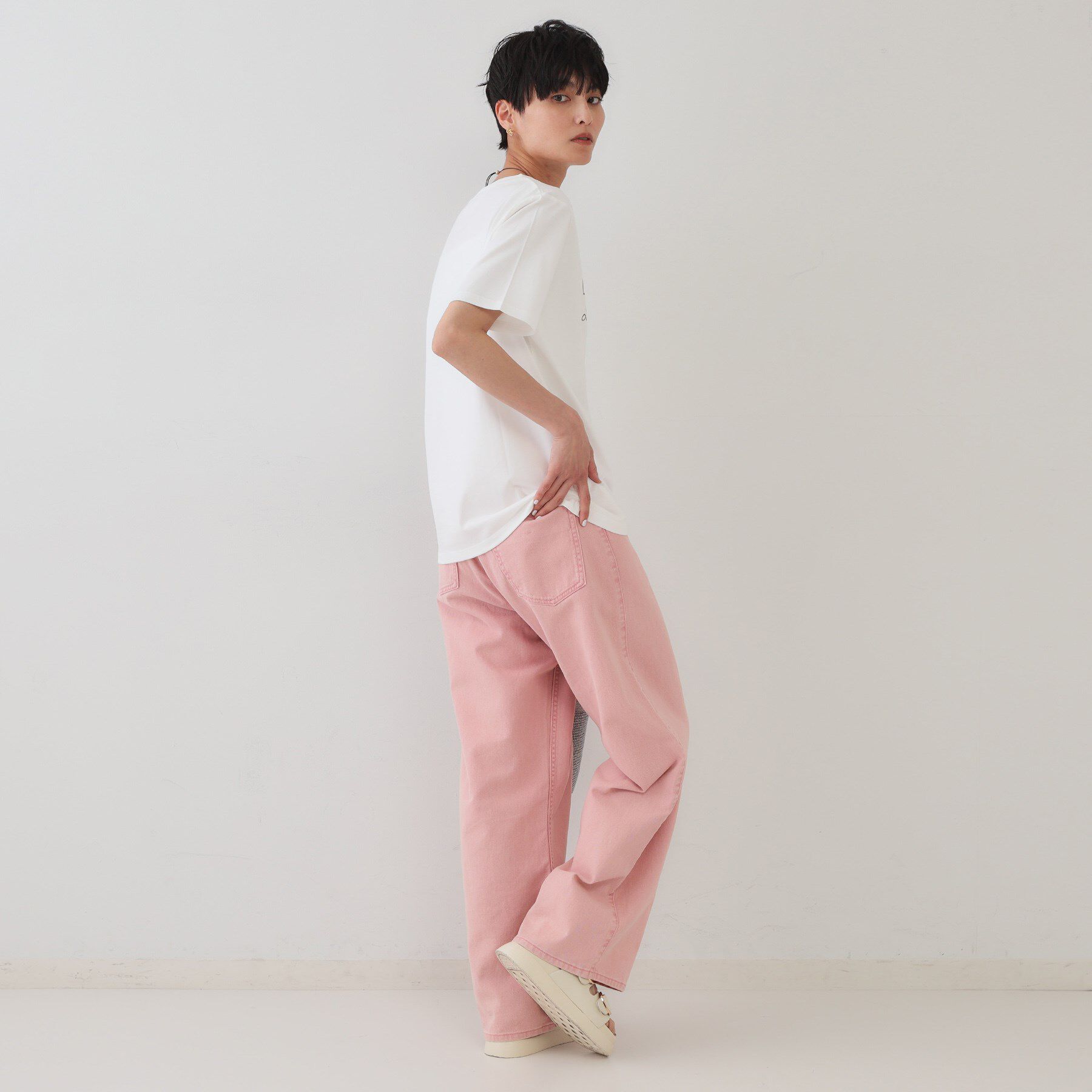 OPAQUE.CLIP「サーフロゴTシャツ【洗濯機洗い可】」|Tシャツ・カットソー|