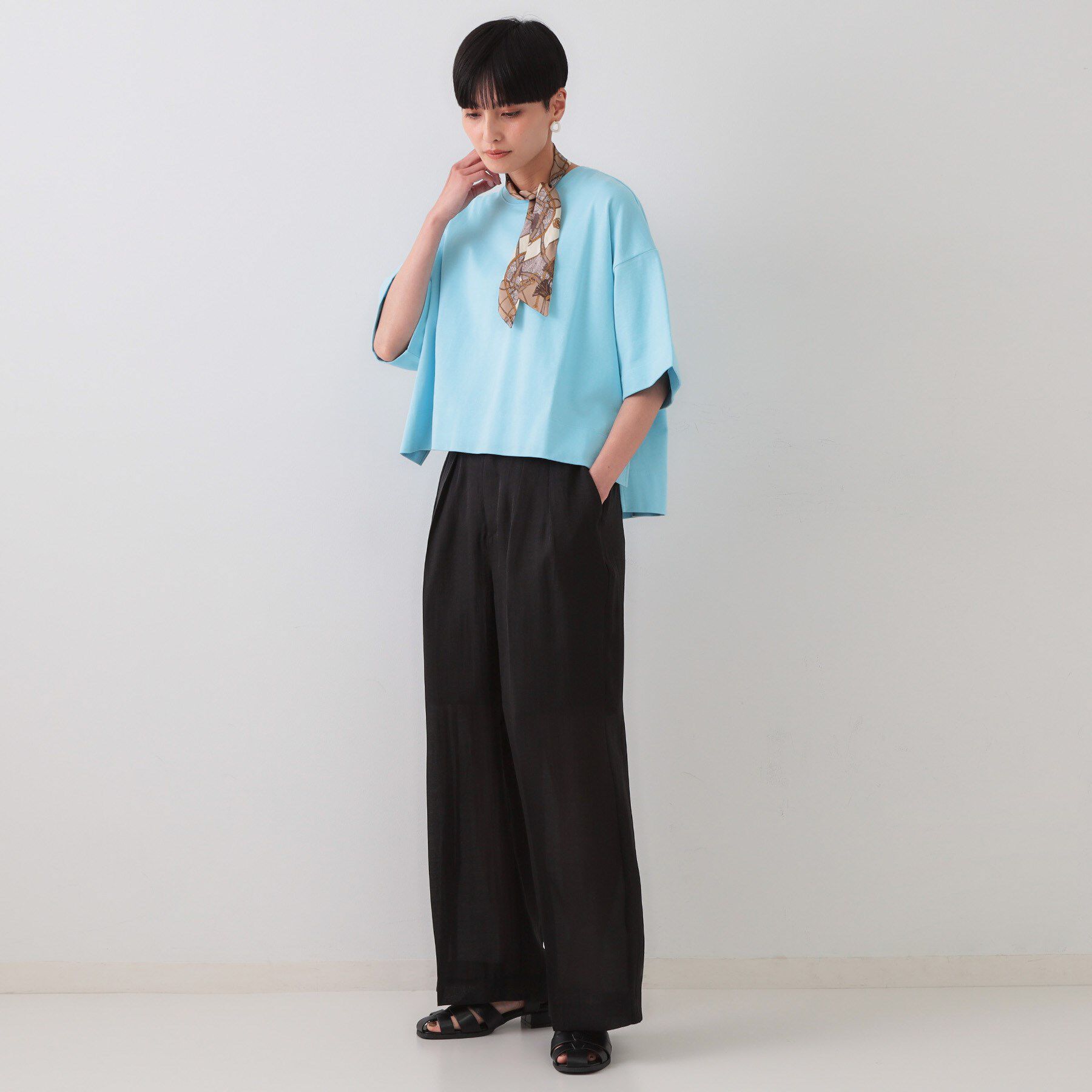 OPAQUE.CLIP「シアータックワイドパンツ【洗濯機洗い可】」|その他|